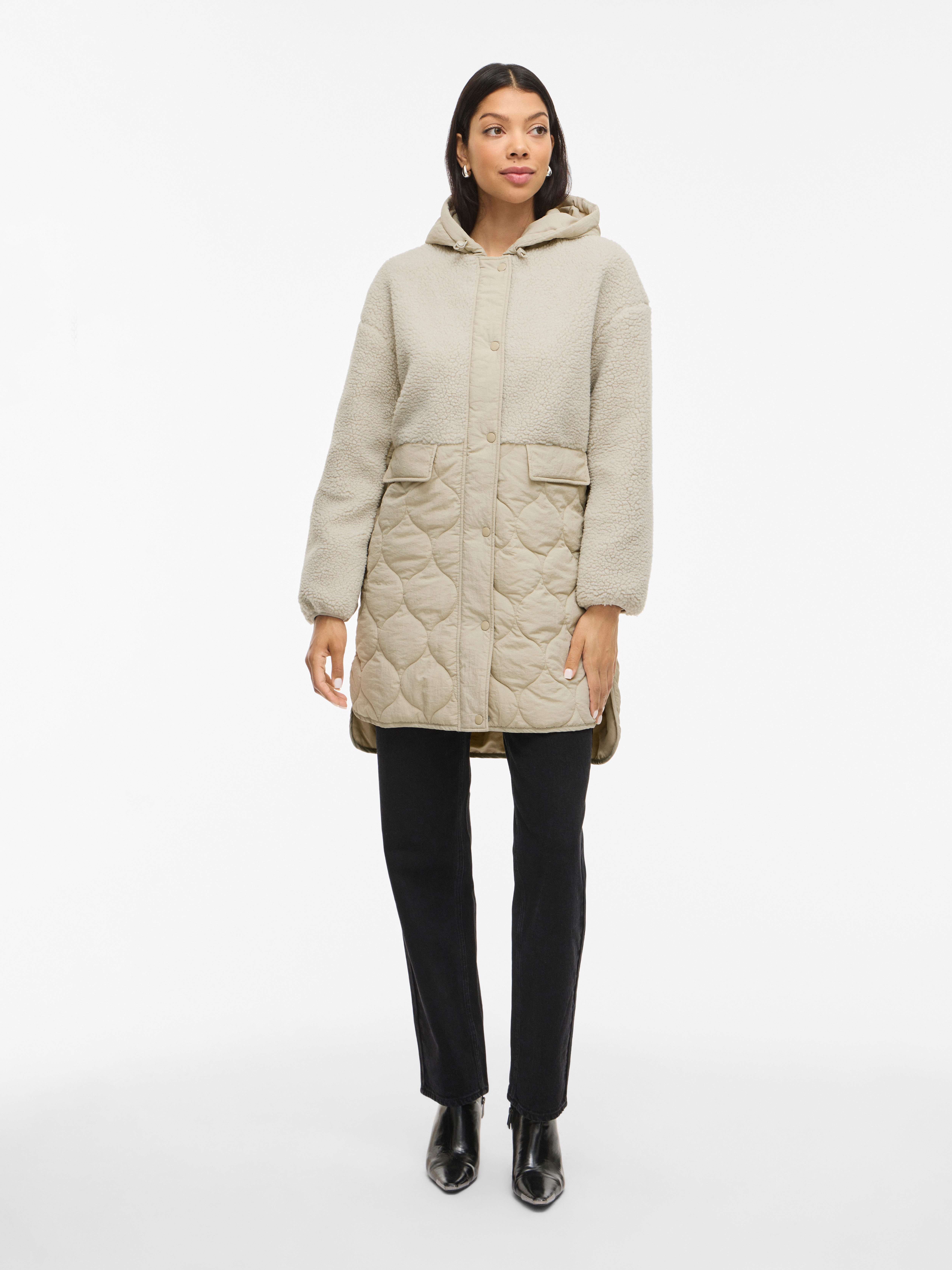 Vila Gewatteerde jas VITONE L/S COAT/TB