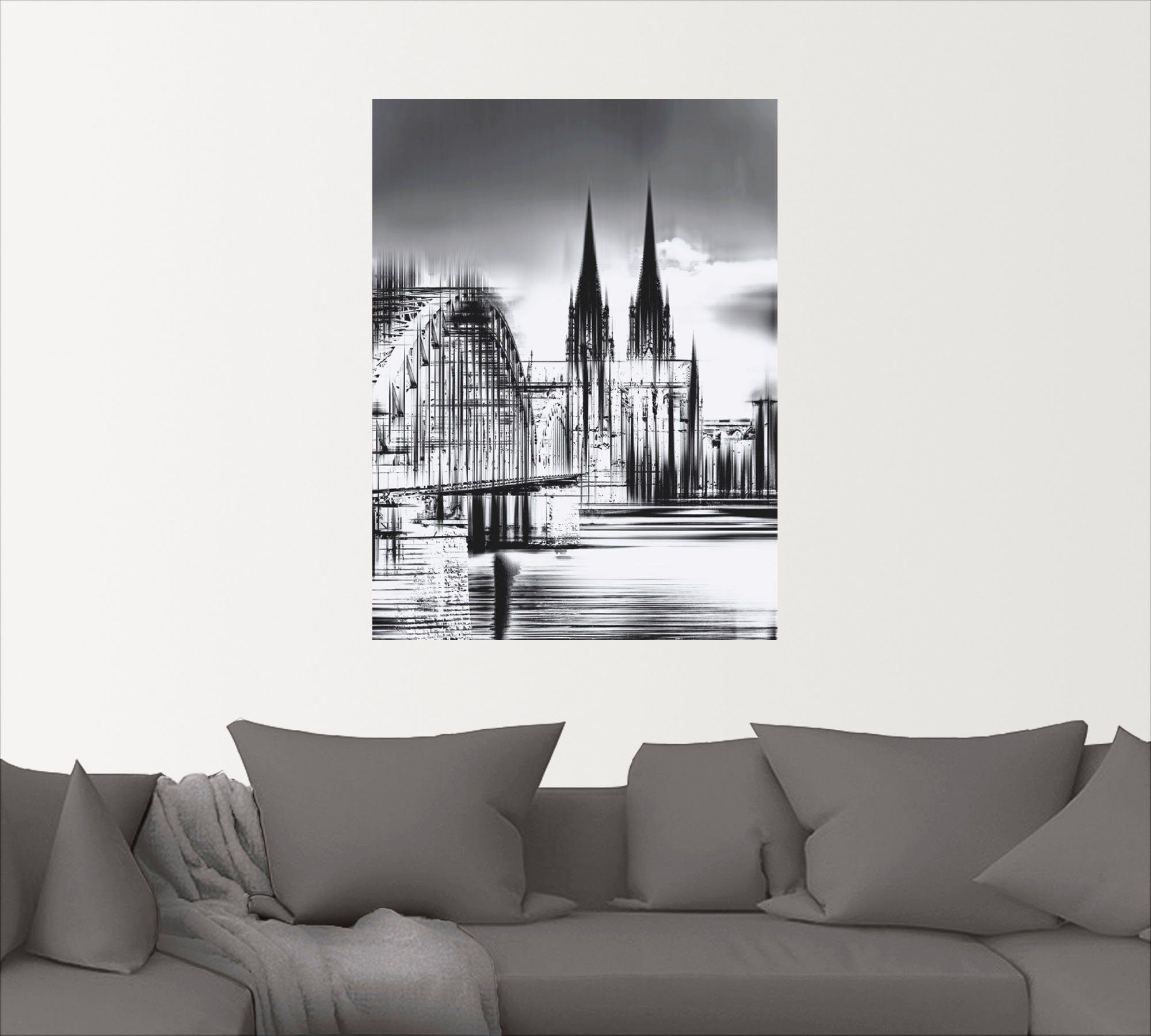 Artland Artprint Keulen Skyline collage III als artprint op linnen, poster, muursticker in verschillende maten