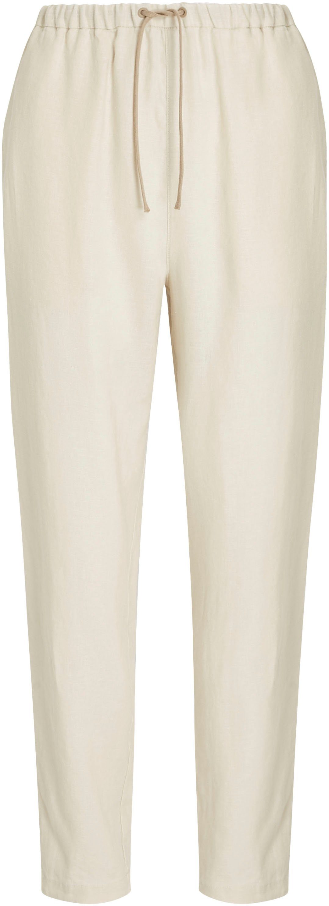 Tommy Hilfiger Linnen broek CASUAL LINEN TAPER PULL ON PANT