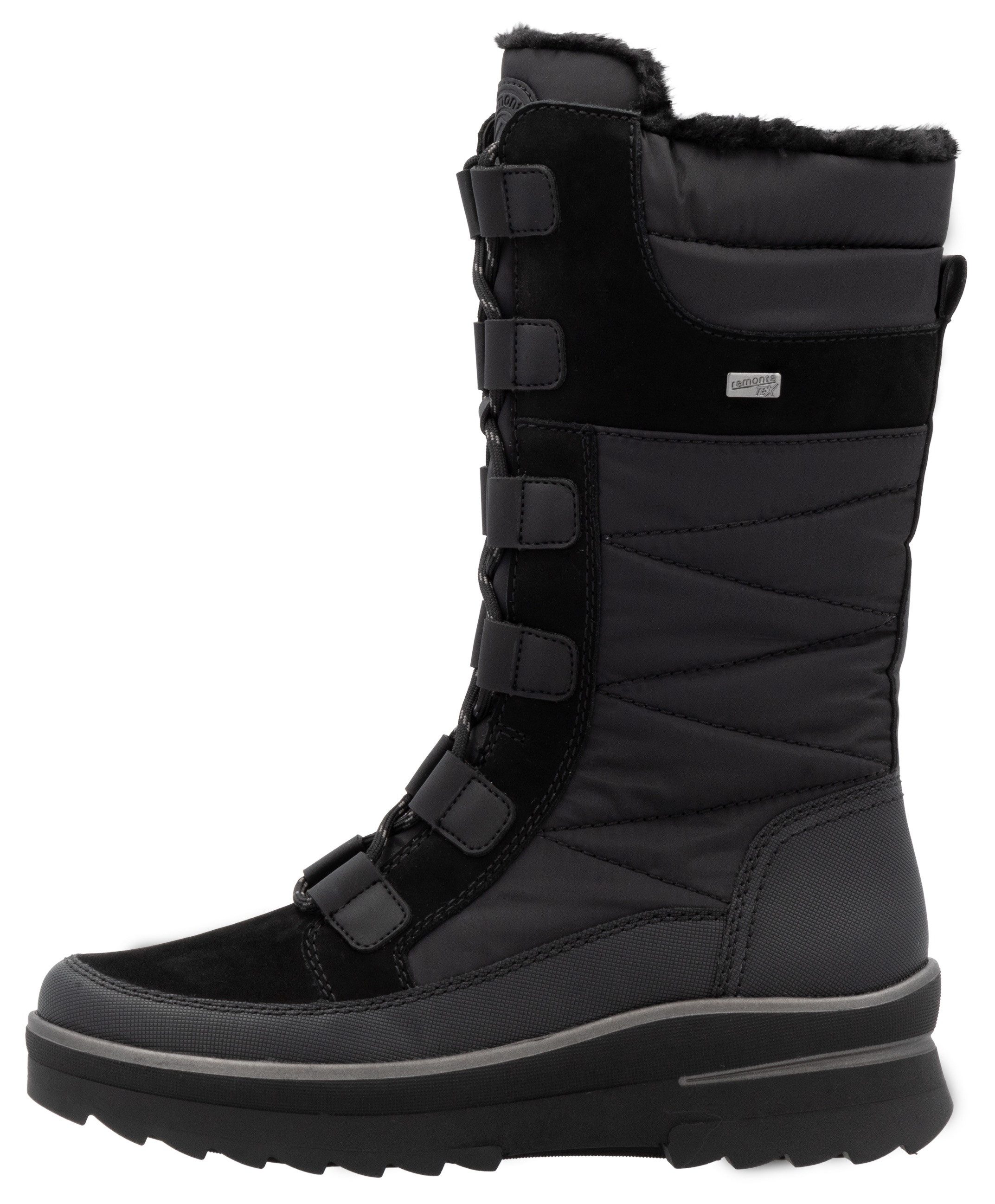 Remonte Winterlaarzen sleehak, veterschoenen, outdoorschoenen met binnenrits