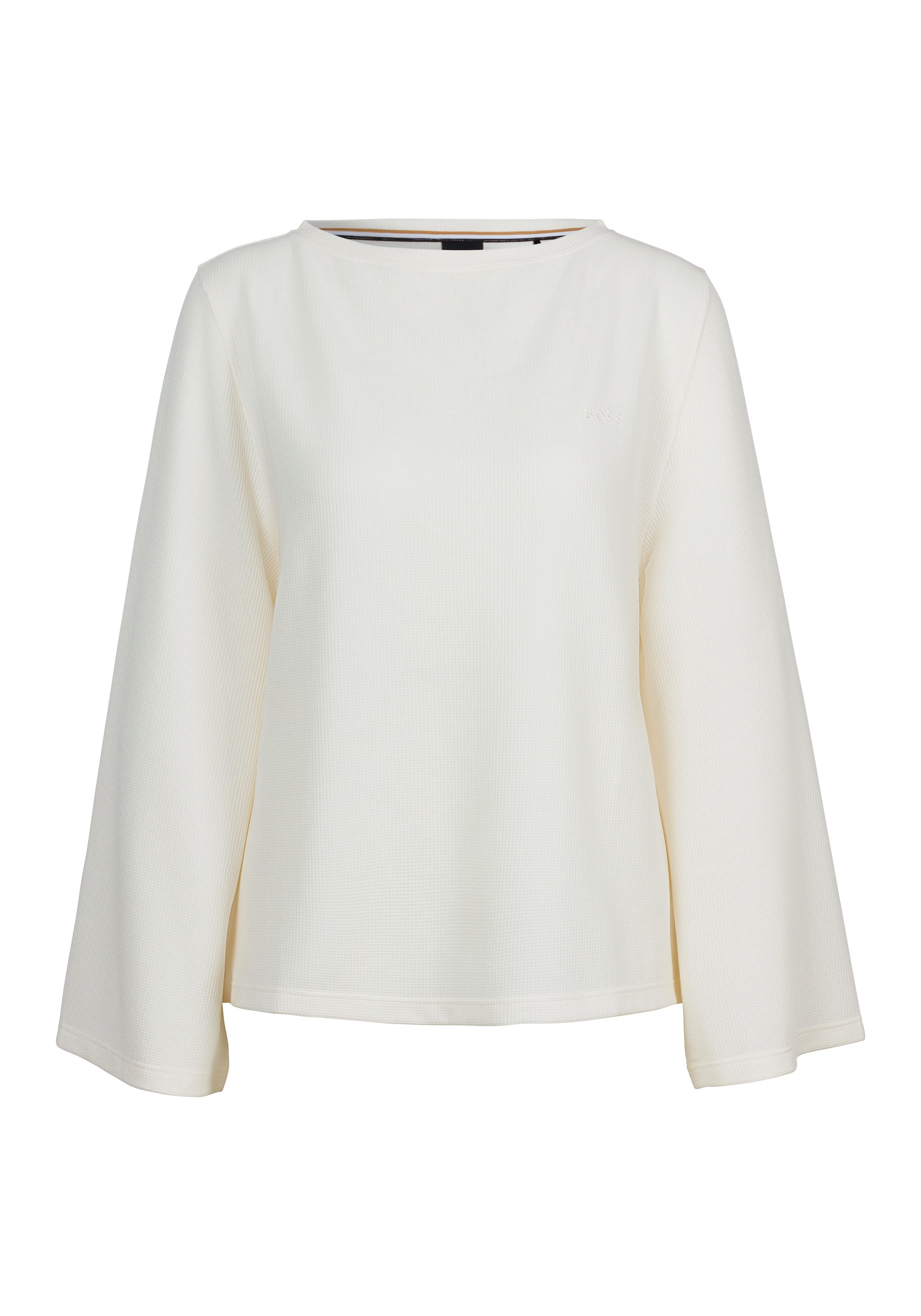 BOSS Shirttop met een ronde hals