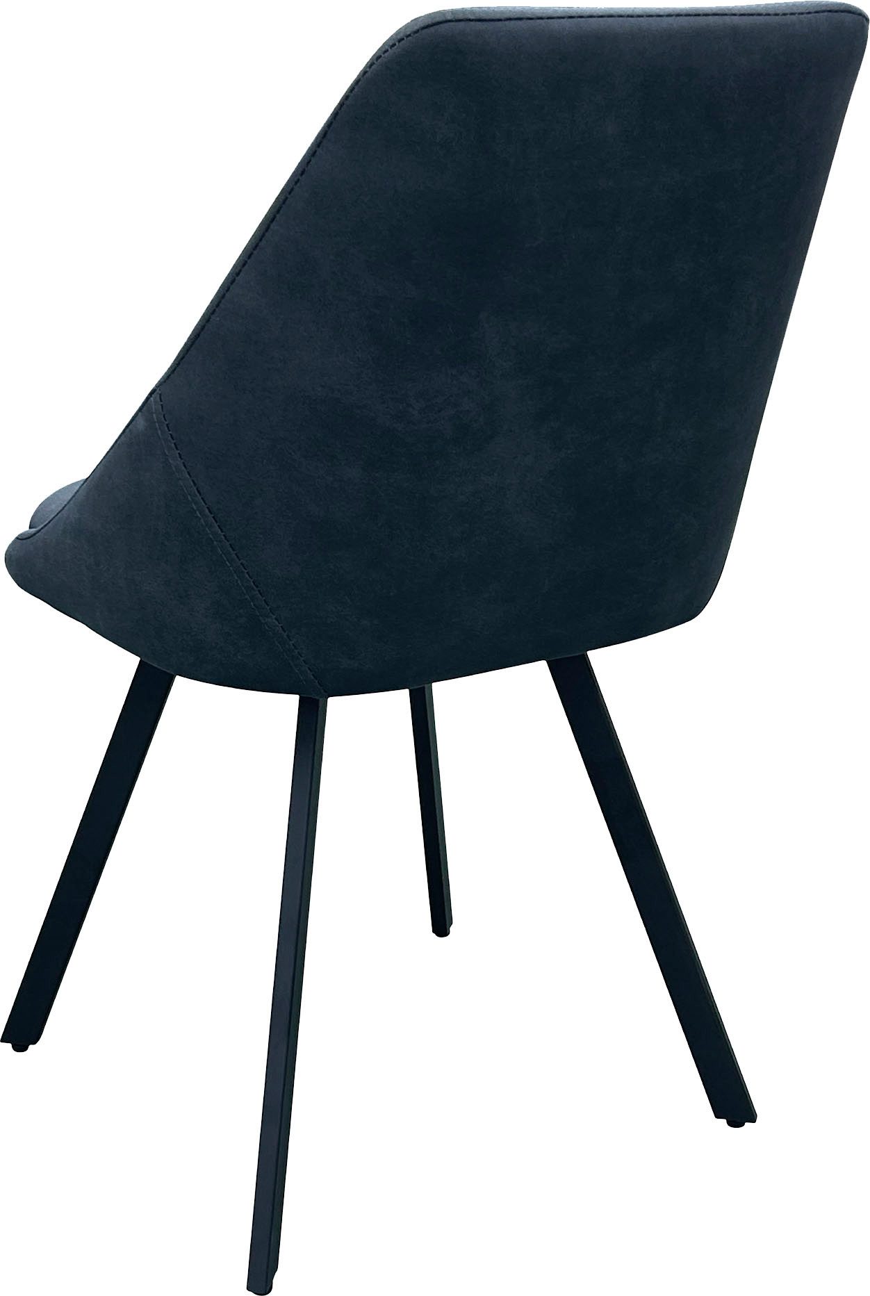 byLIVING Eetkamerstoel Jasper (2-stuks set) Zitkuip 360° draaibaar, zwart metaal, keukenstoel, diverse bekleding (set)