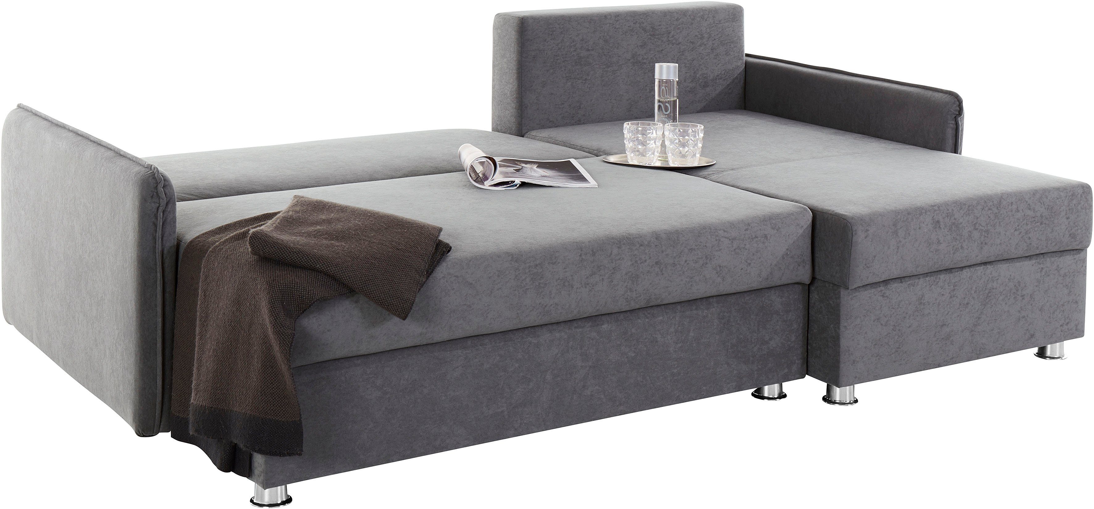 COLLECTION AB Hoekbank Sunny L-vorm met slaapfunctie en bedkist