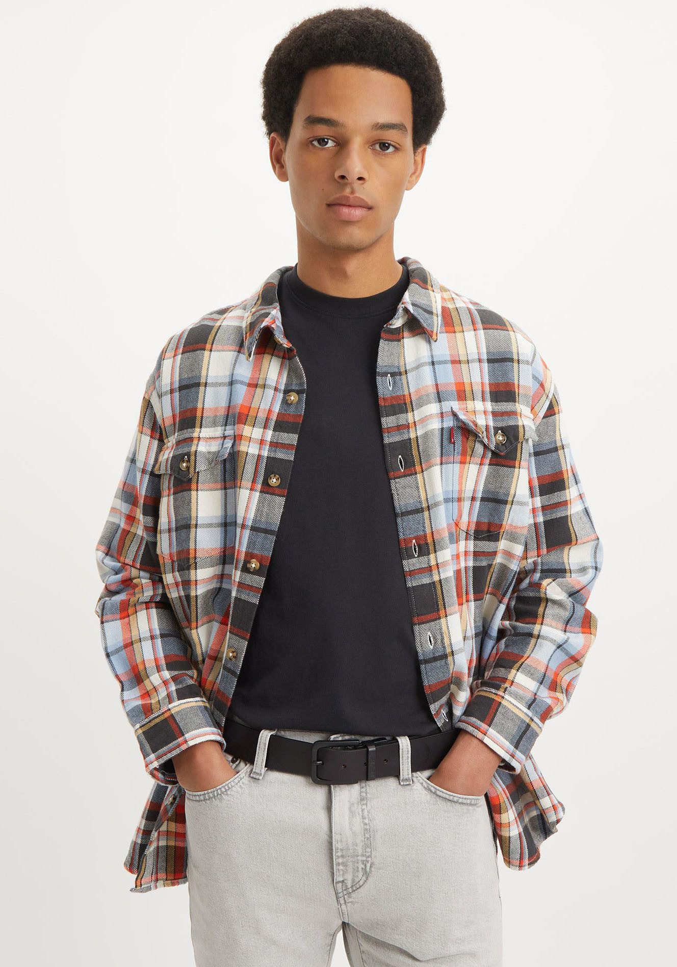 Levi's® Leren riem CORE metalen tweezijdig te dragen riem