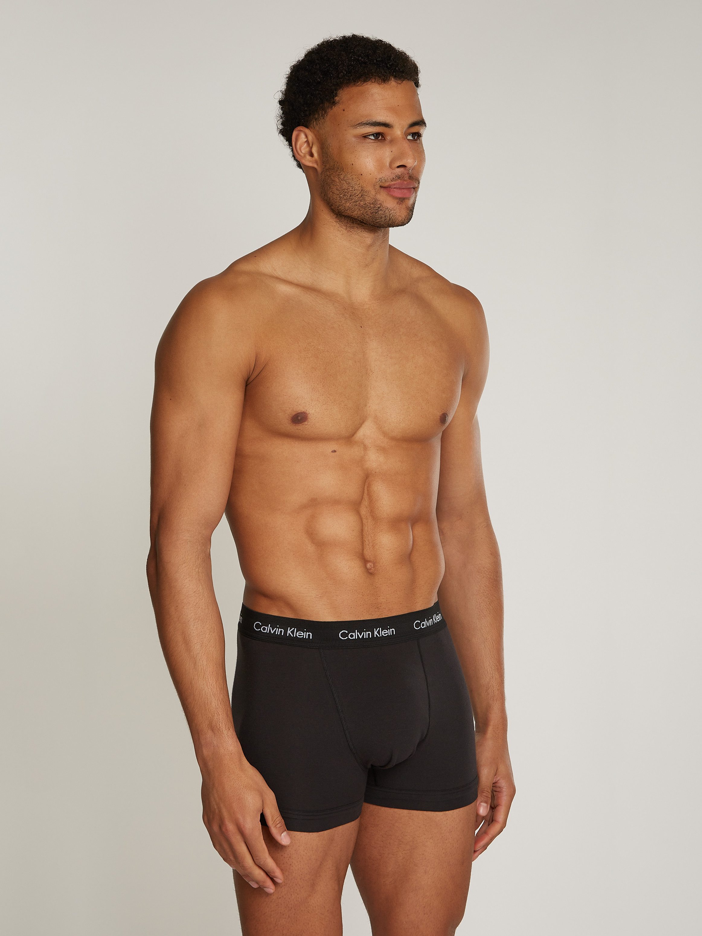 Calvin Klein Trunk 3PK met logo-elastische tailleband (3 stuks) (3 stuks)