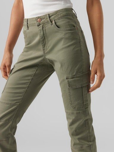 Vero Moda Cargobroek VMIVY MR ANKLE CARGO PANTS NOOS
