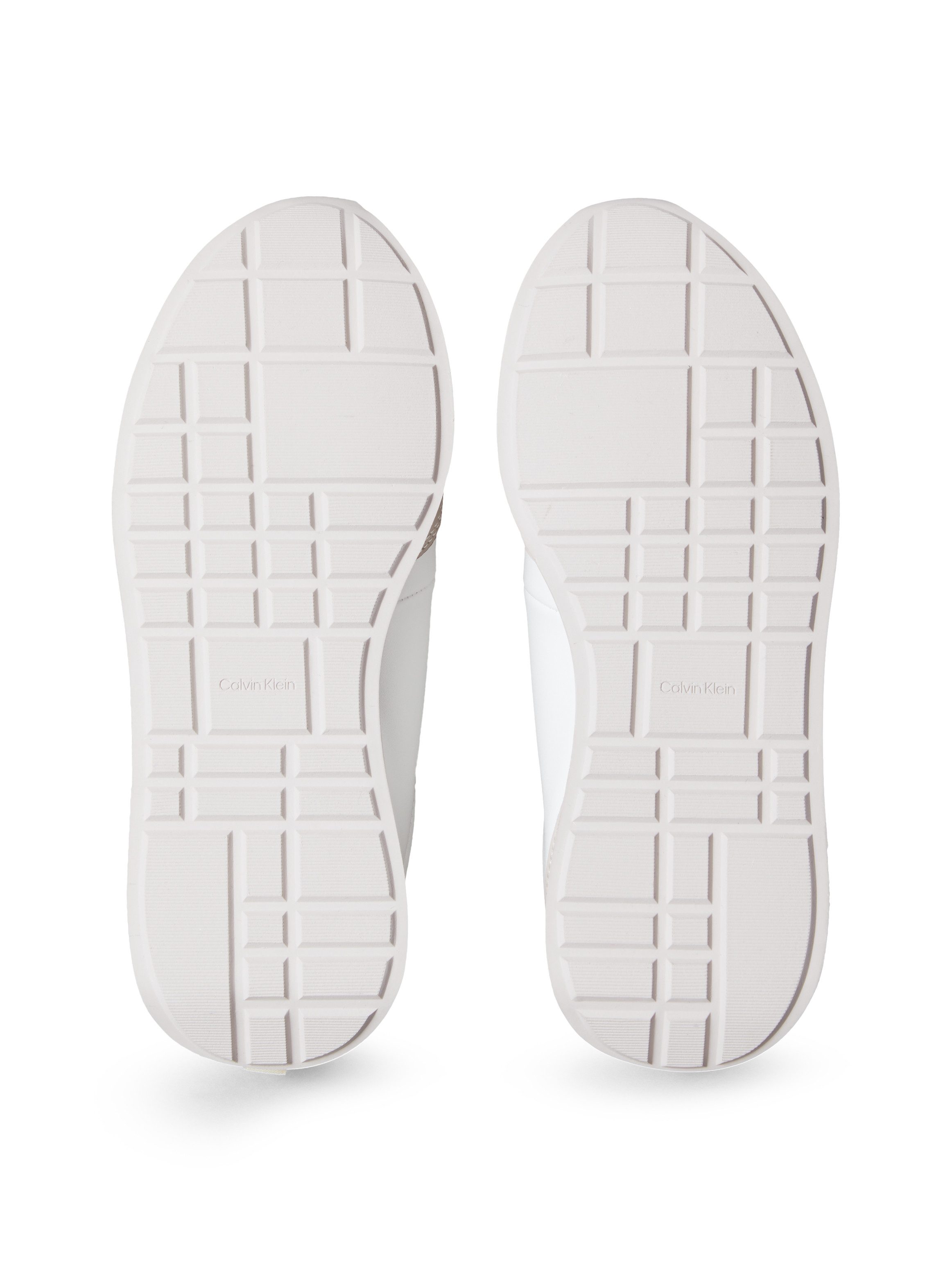 Calvin Klein Sneakers RETRO RUNNER LACE UP LTH MG Veterschoen, lage schoen, vrijetijdsschoen met gepolsterde schachtversteviging