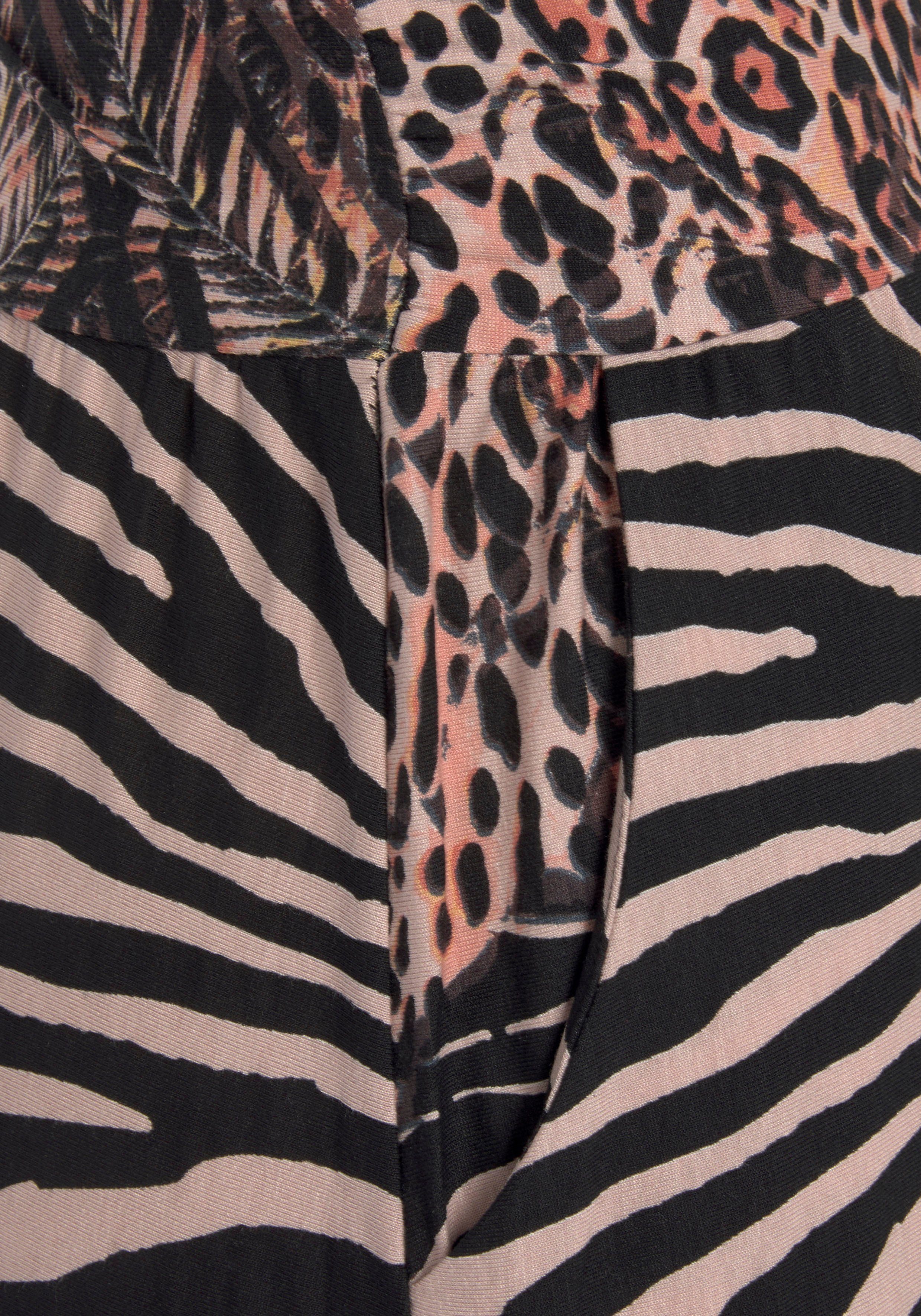 Lascana Maxi-jurk met animalprint, bandeau-jurk, zomerjurk, schoudervrij