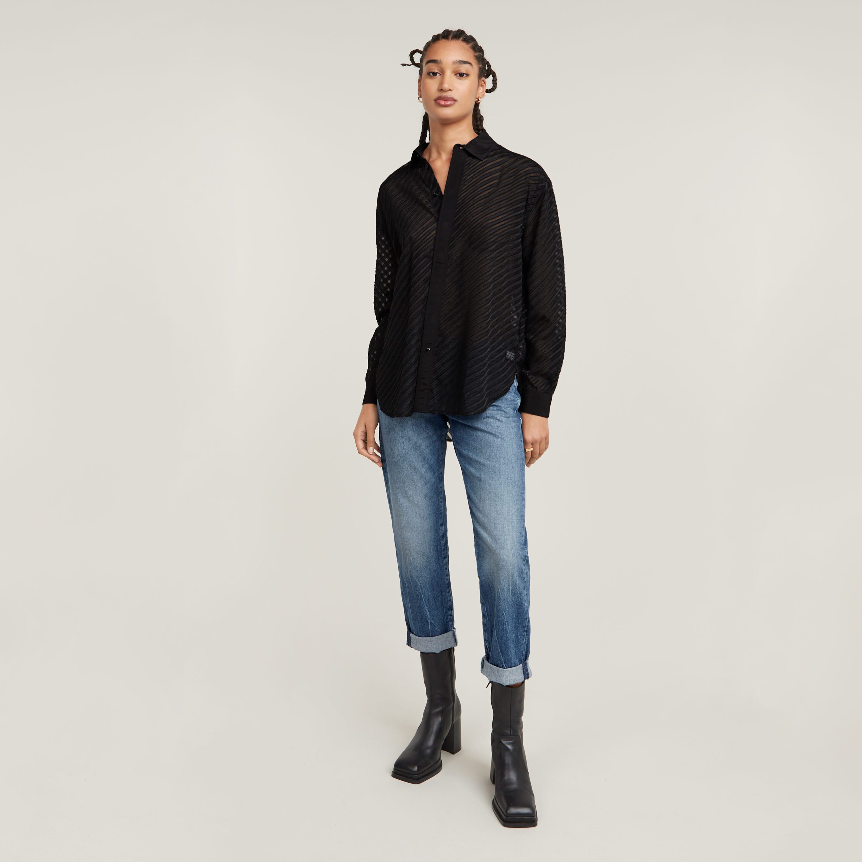 G-Star RAW Boyfriendjeans Kate Katoen-stretch denim kwaliteit voor meer draagcomfort