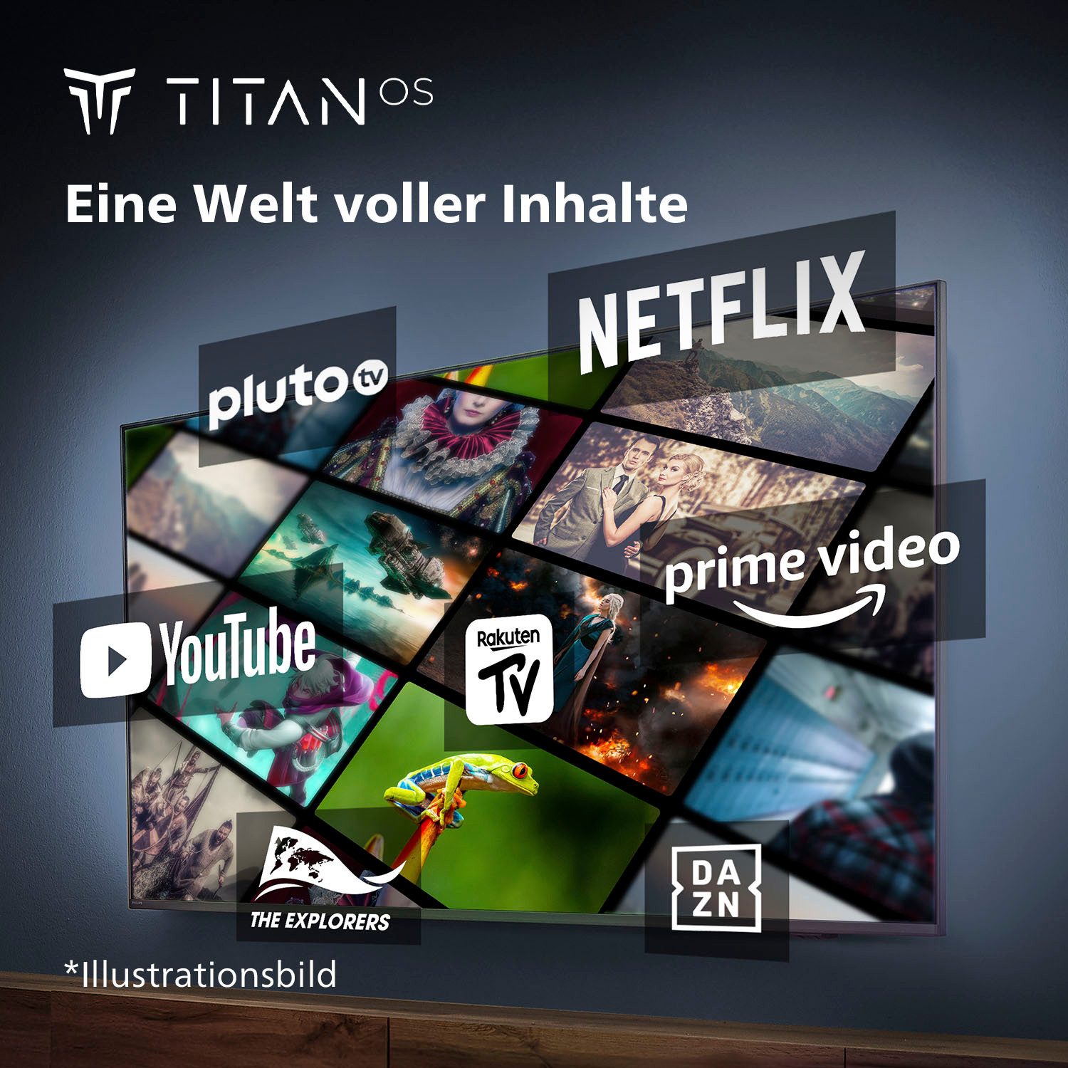 Philips Led-TV, 189 cm / 75", 4K Ultra HD, Smart TV