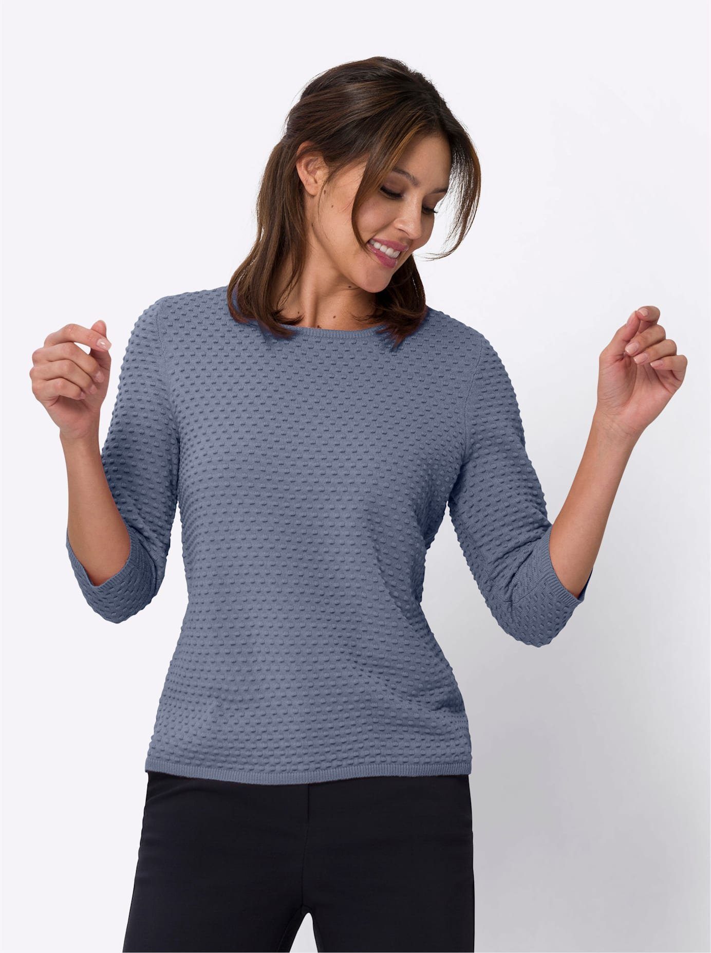 Classic Basics Trui met 3 4-mouwen Trui