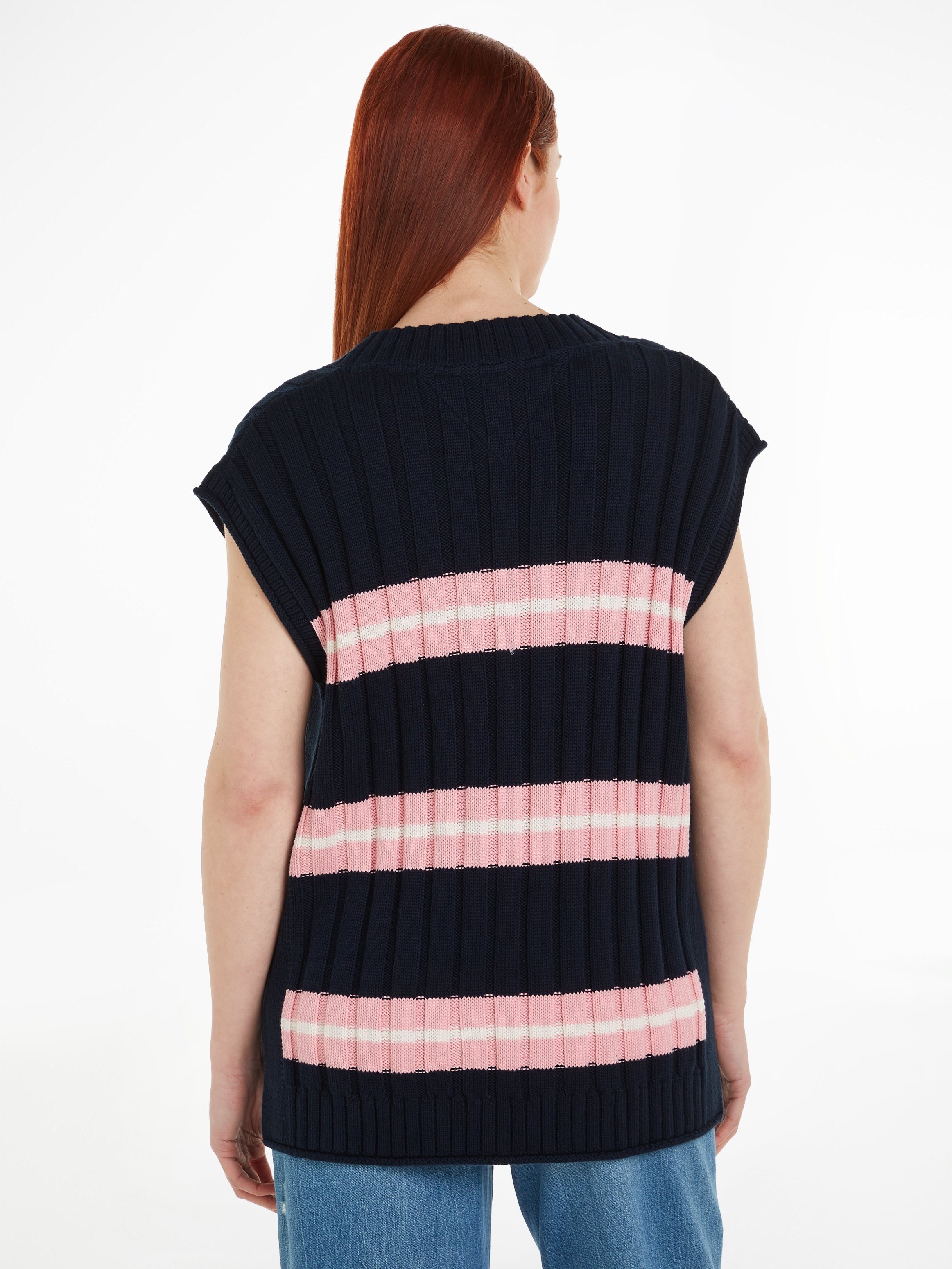 TOMMY JEANS Trui met V-hals TJW STRIPE V-NECK VEST