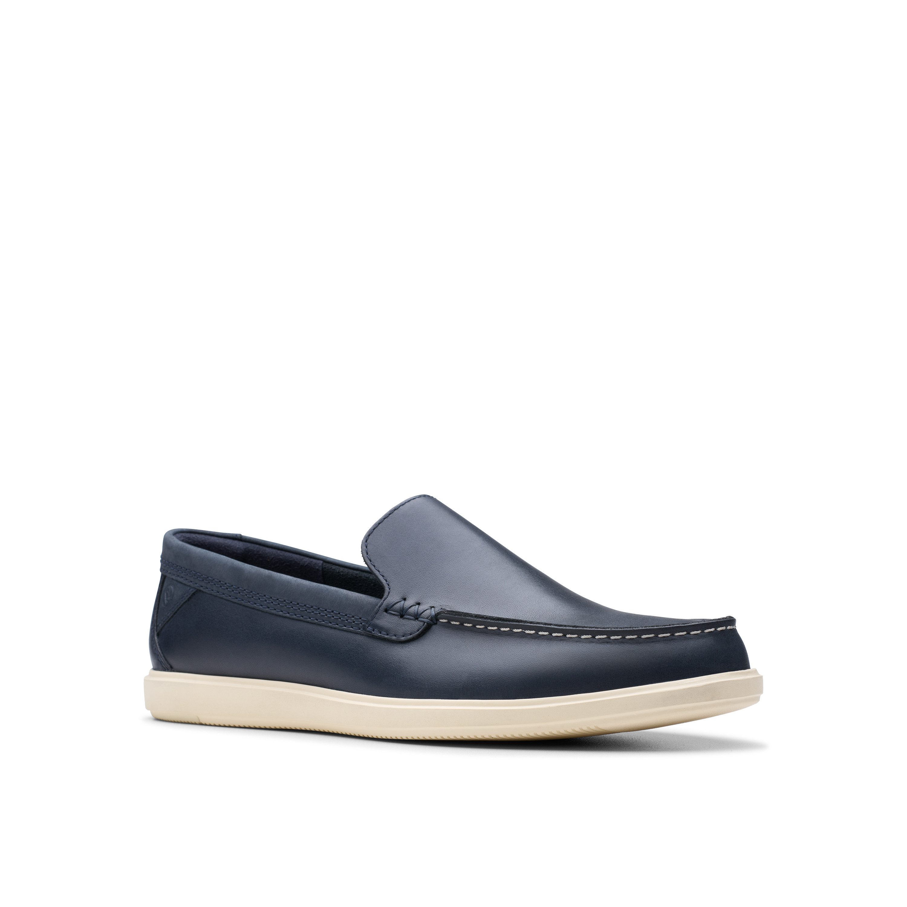 Clarks Bootschoenen Bratton Loafer , bootsschoen, mocassin, slip-on sneaker met siernaad