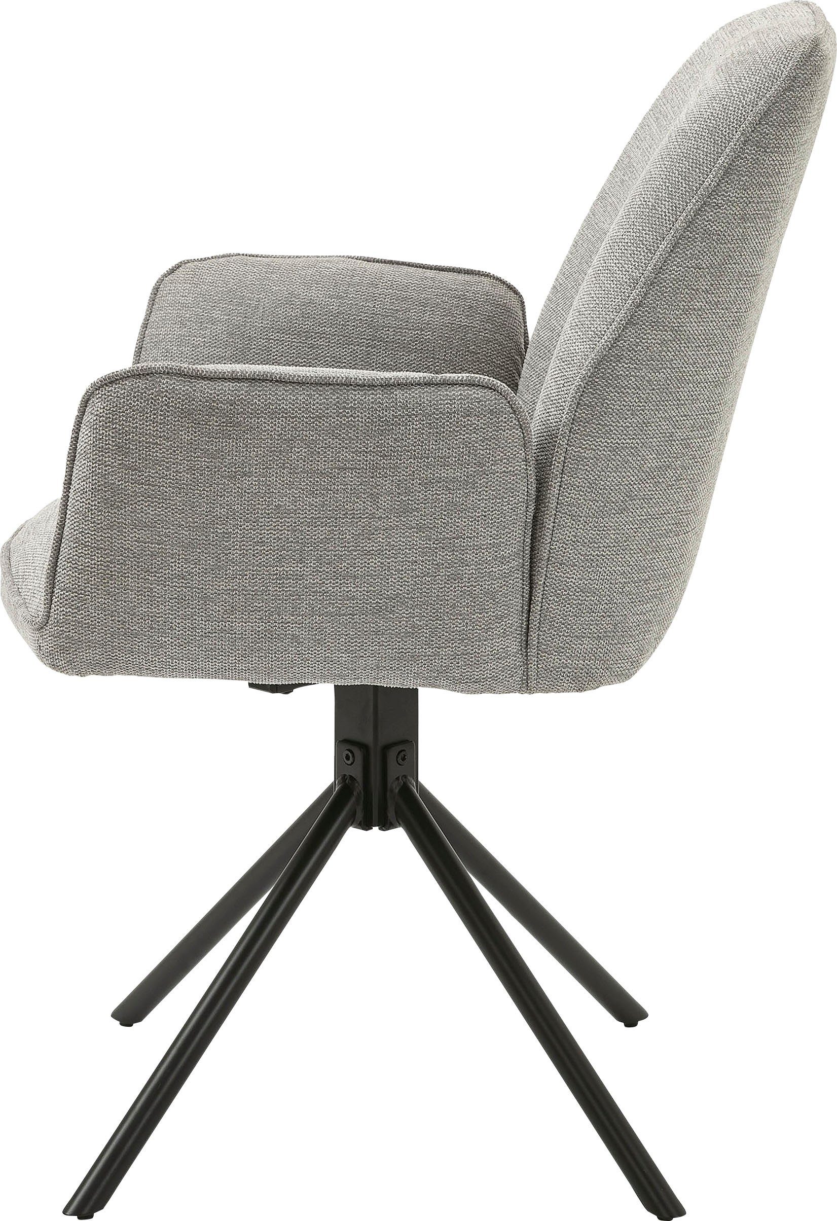 byLIVING Eetkamerstoel Blair set van 2, 360° draaibaar, gezellige fauteuil, verschillende stoffen (set, 2 stuks)