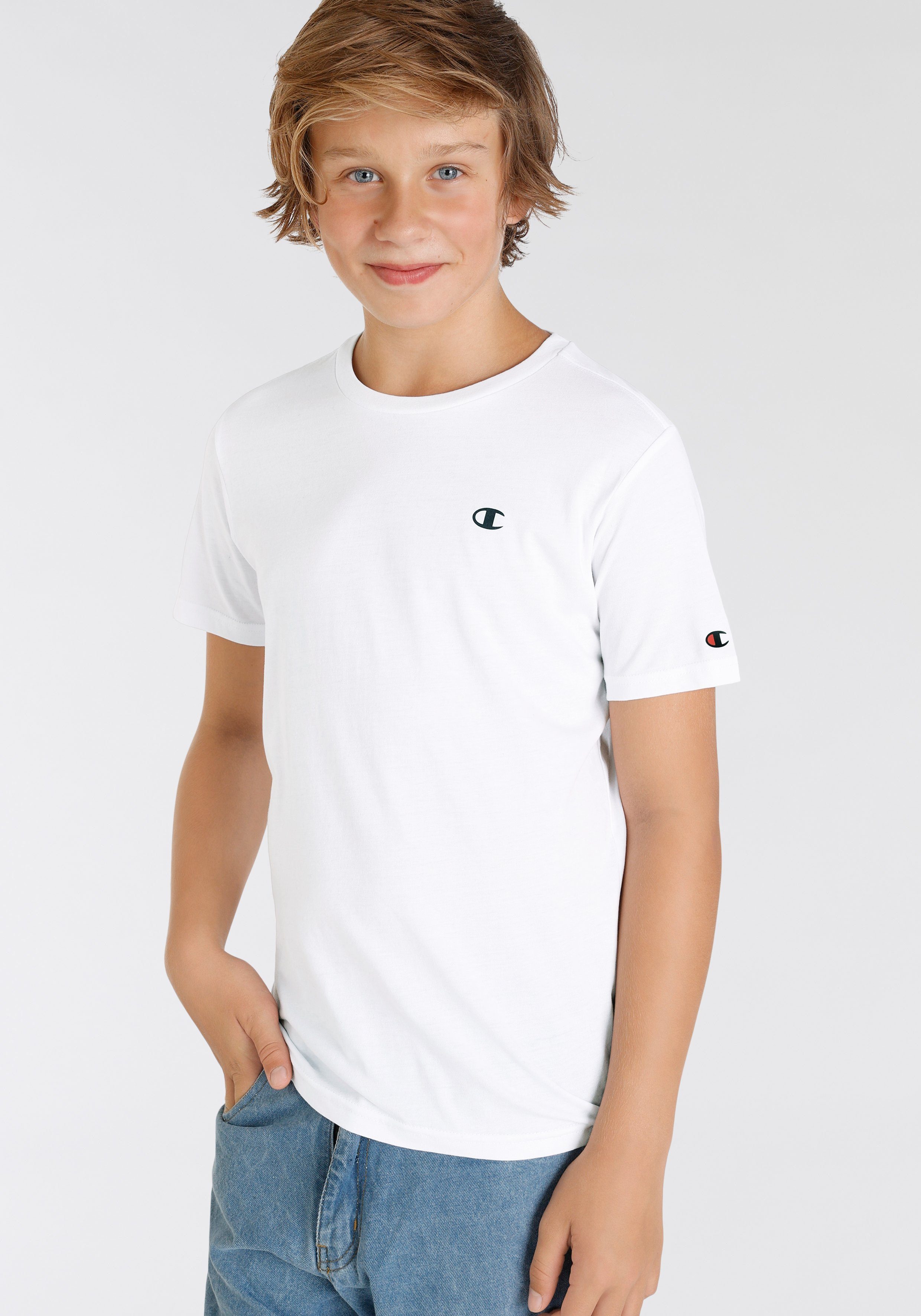 Champion T-shirt Basic 2pack Crew-Neck - voor kinderen (set, 2-delig)