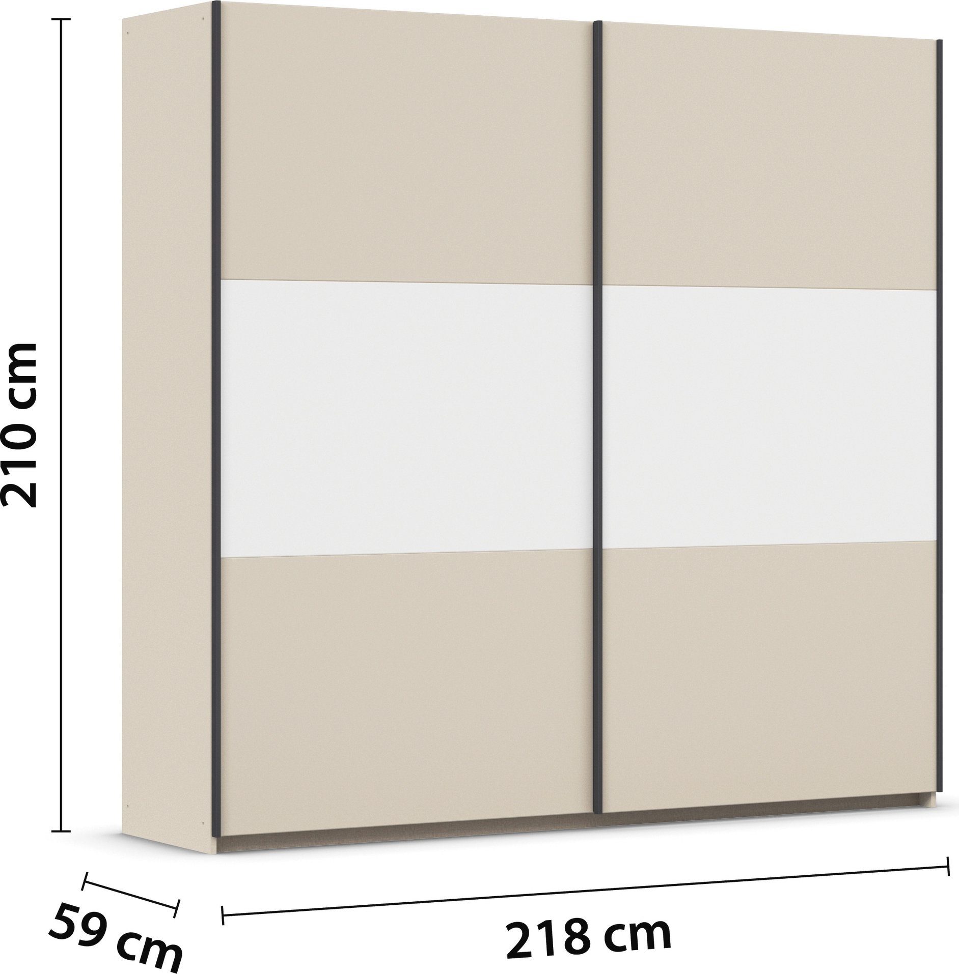 rauch Zweefdeurkast Kledingkast kast garderobe garderobekast waskast NEO met een royale opbergruimte en vele verschillende kleurencombinaties