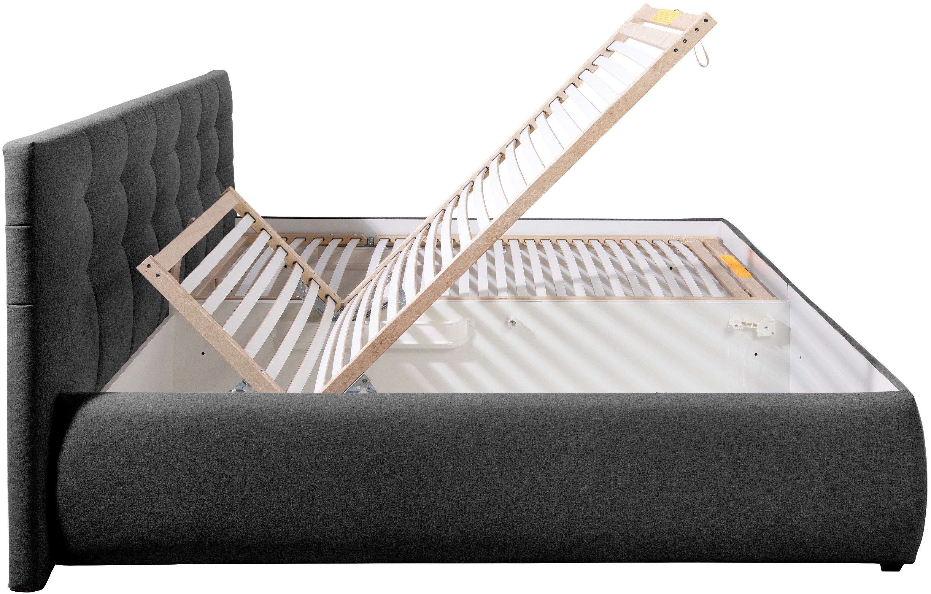Maintal Gestoffeerd bed Felsental inclusief bedlade, verkrijgbaar in h2, h3 & h4