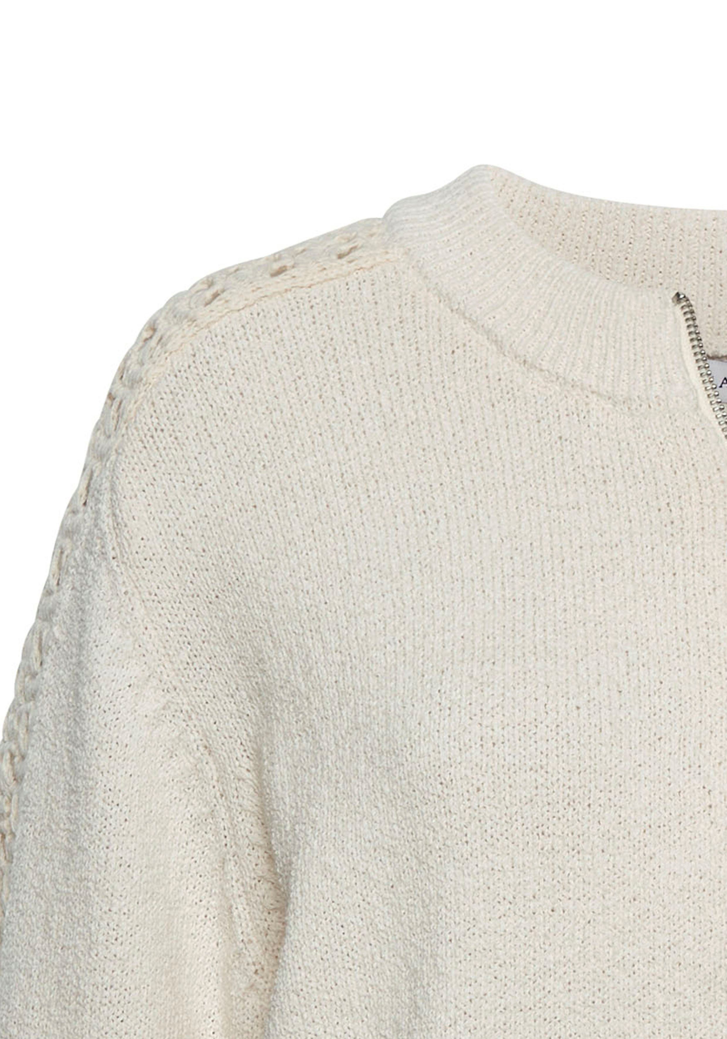 Vivance Ajourvest met haakdetails aan de mouw, knuffelzachte cardigan, modieus