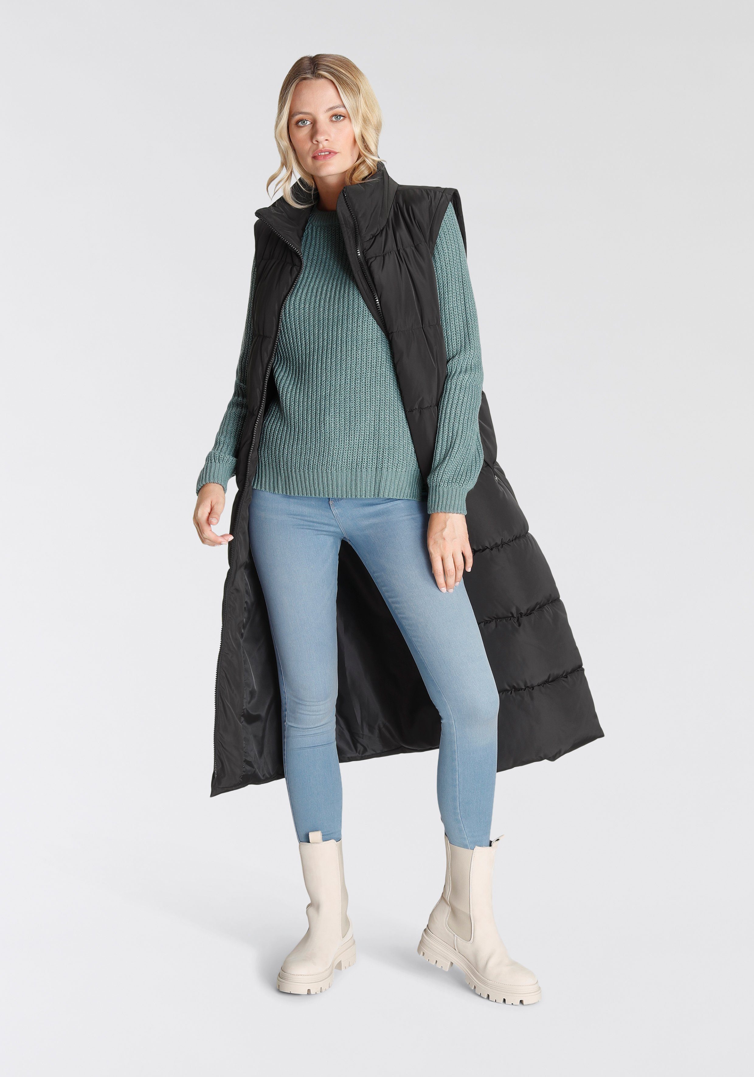 Only Gewatteerde jas ONLIRINA X-LONG 2IN1 PUFFER OTW