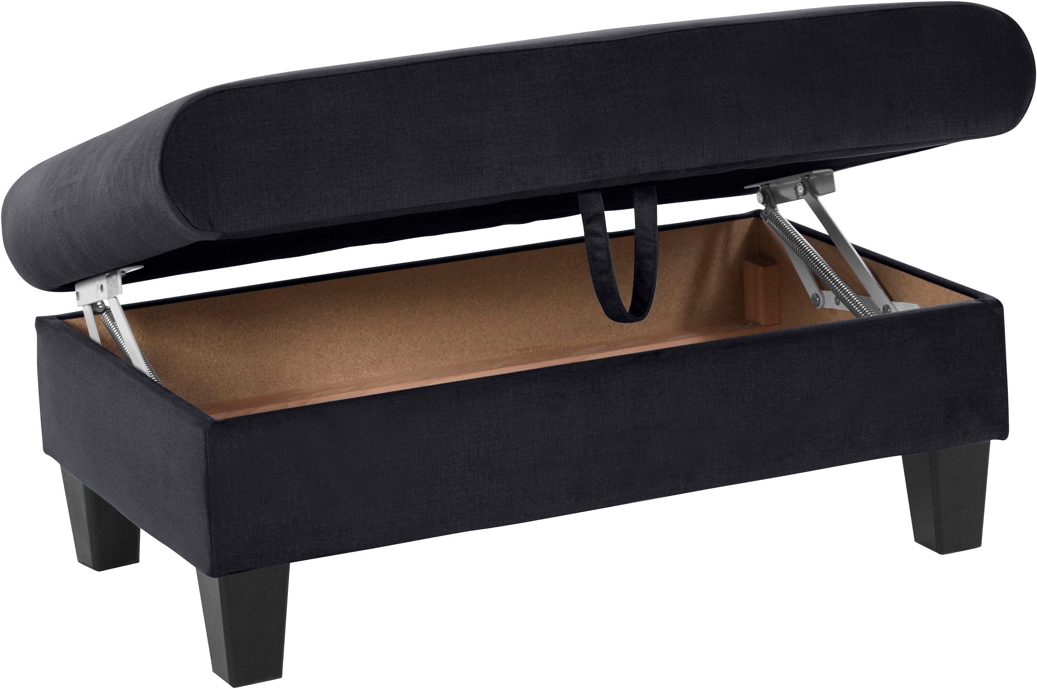 COTTA Zithoek Morven L-vorm Set bestaande uit: hoekbank met hoofdverstelling & hocker (set)