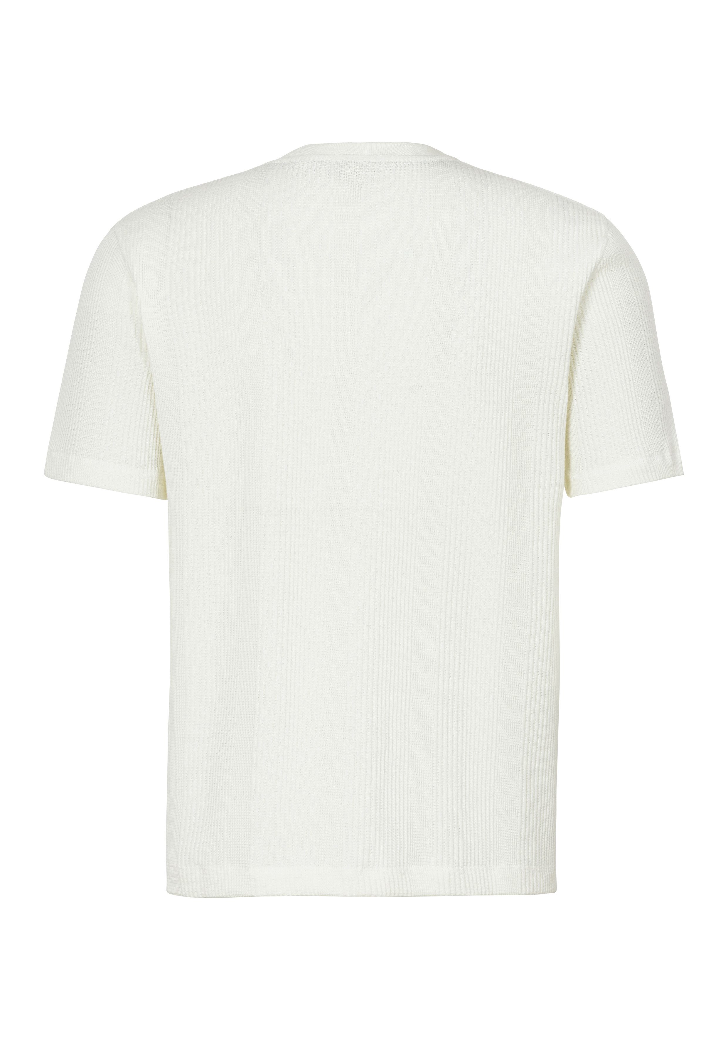 BOSS T-shirt Structure T-S met metalen labeltje