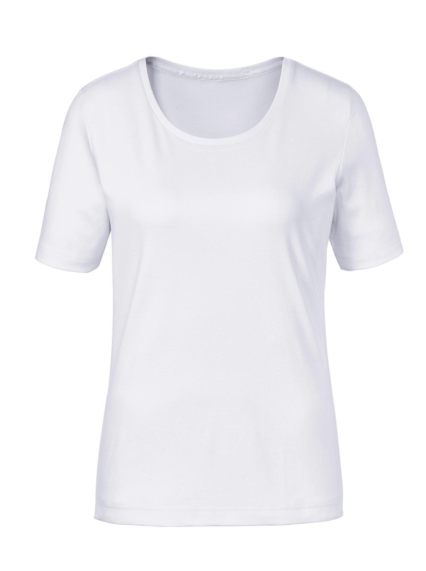 CREATION L PREMIUM Shirt met ronde hals Katoenen shirt (1-delig)