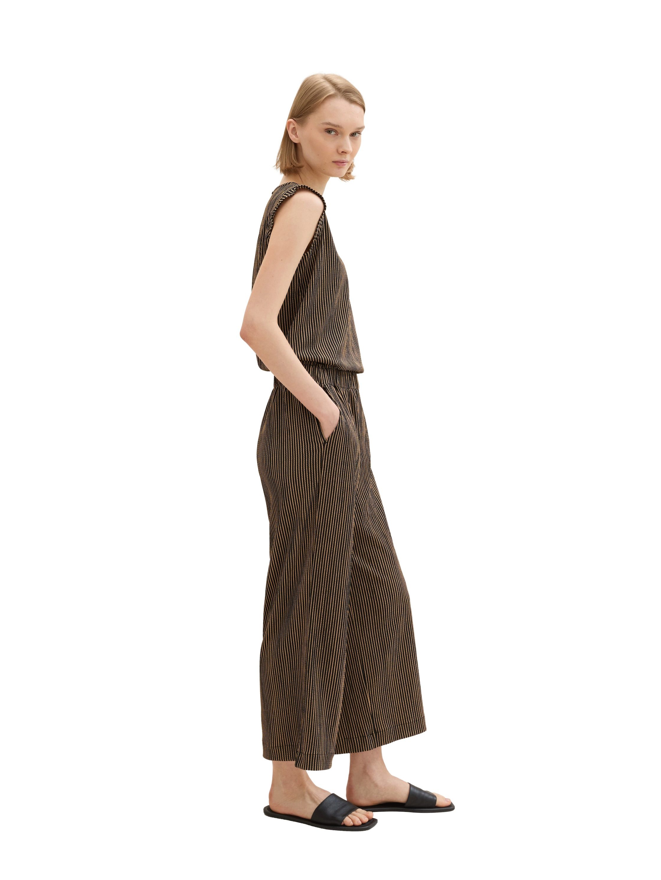 Tom Tailor Denim Culotte met gestreept patroon