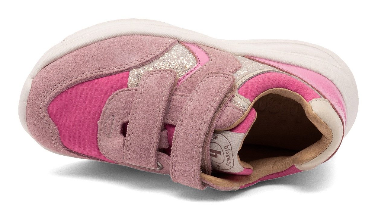 Bisgaard Sneakers Yuki glitter Breedte: normaal , vrijetijdsschoen, meisjes schoen met klittenband, maatsjabloon om te downloaden