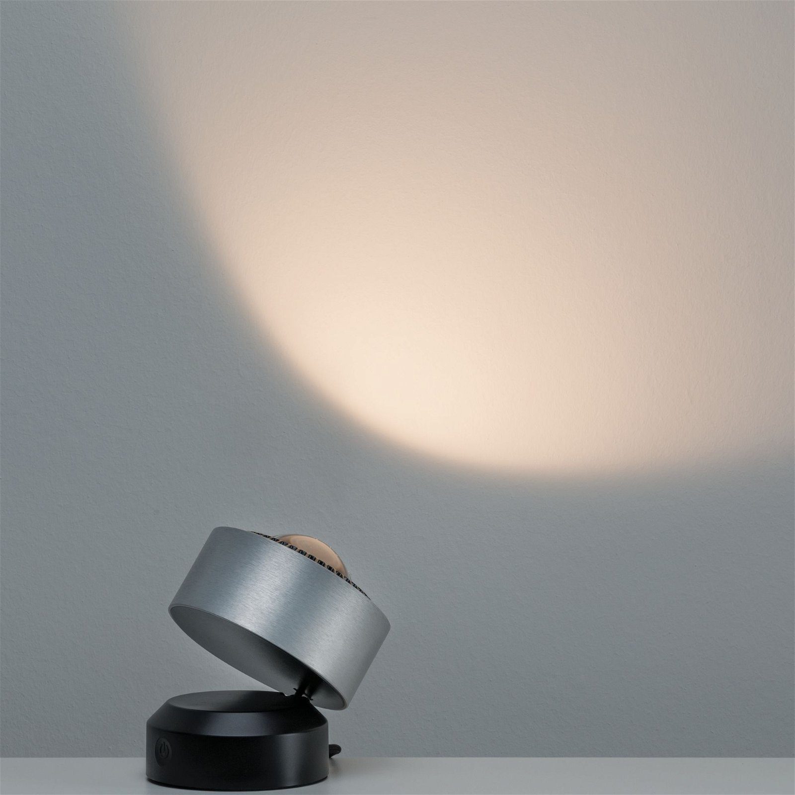 Paulmann Led-tafellamp Aldan 1x3,5W zwart/alu geborsteld 230V aluminium (1 stuk)