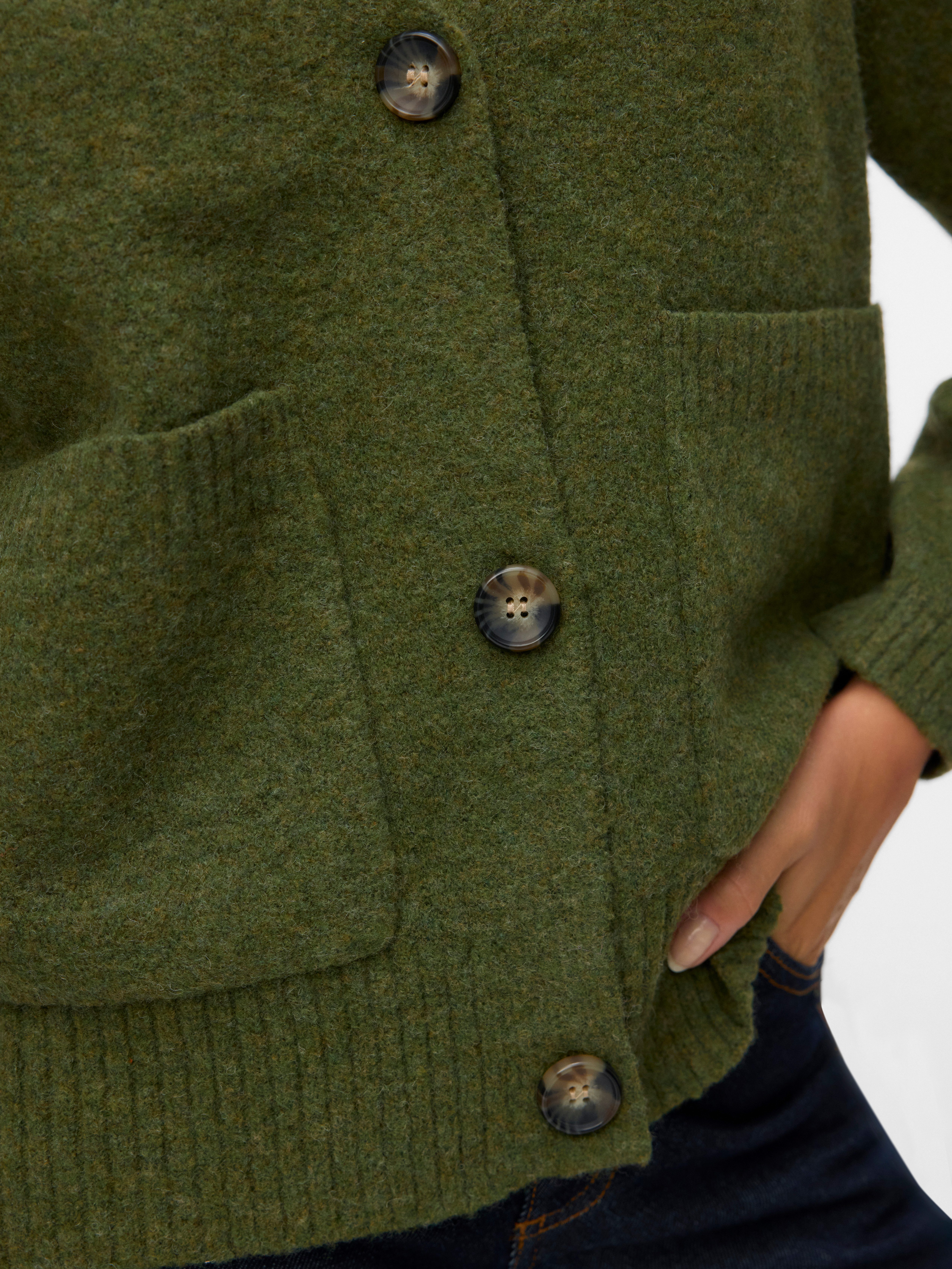Vero Moda Vest VMBOOM LS V-NECK BUTTON CARDIGAN GA NOOS