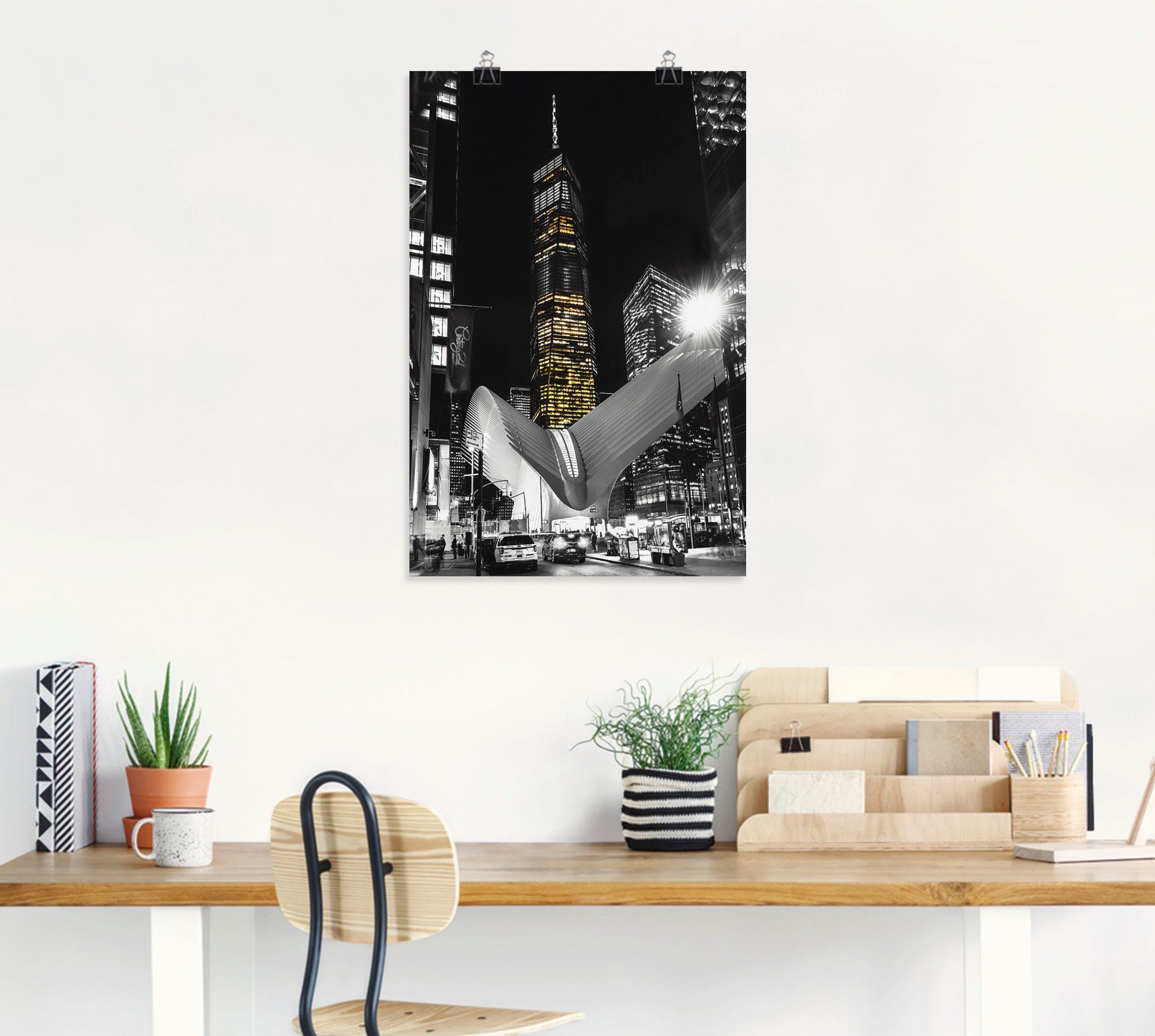 Artland Artprint World Trade Center II als artprint van aluminium, artprint op linnen, muursticker of poster in verschillende maten