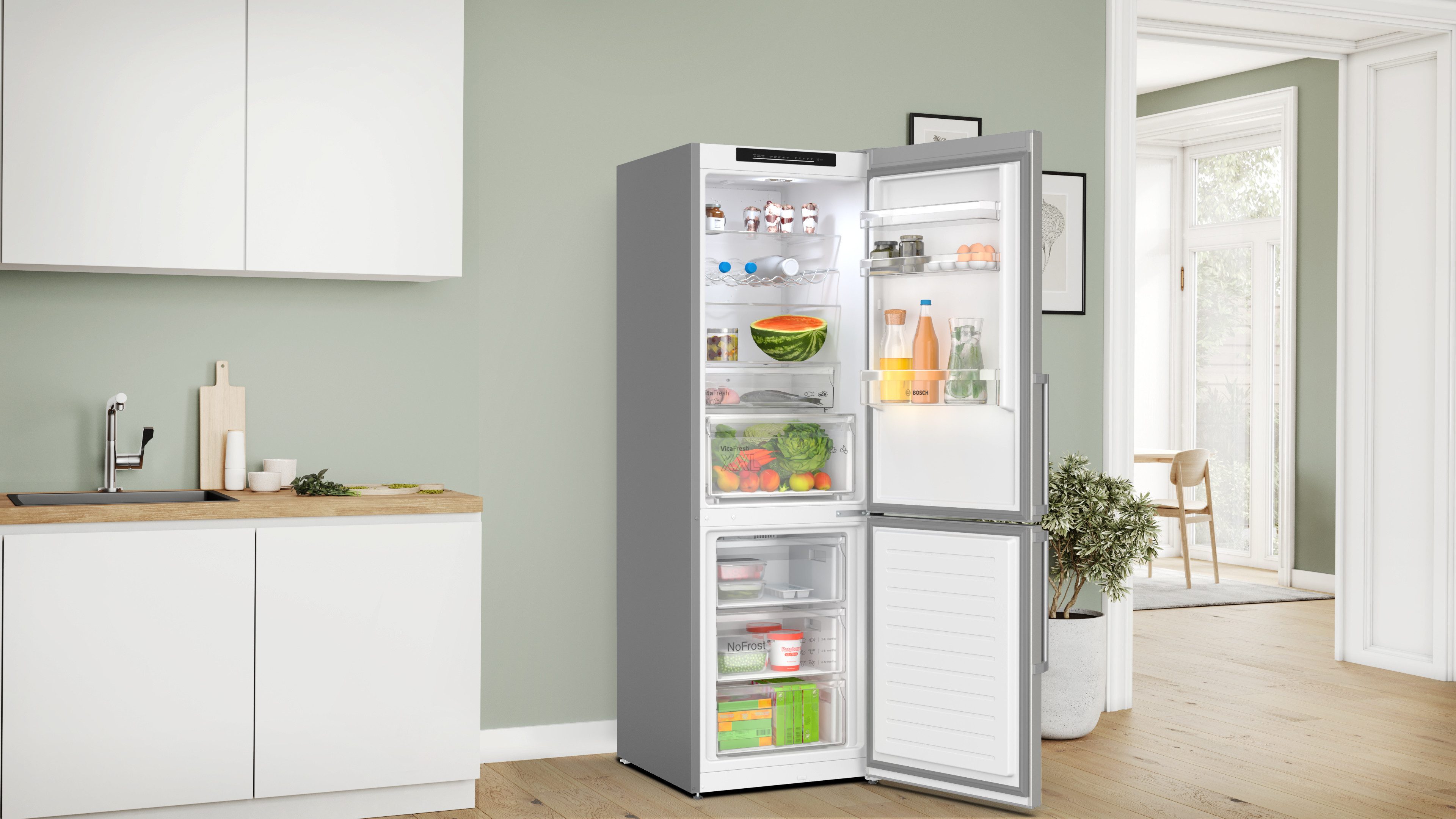 BOSCH Koel-vriescombinatie KGN36VIBT