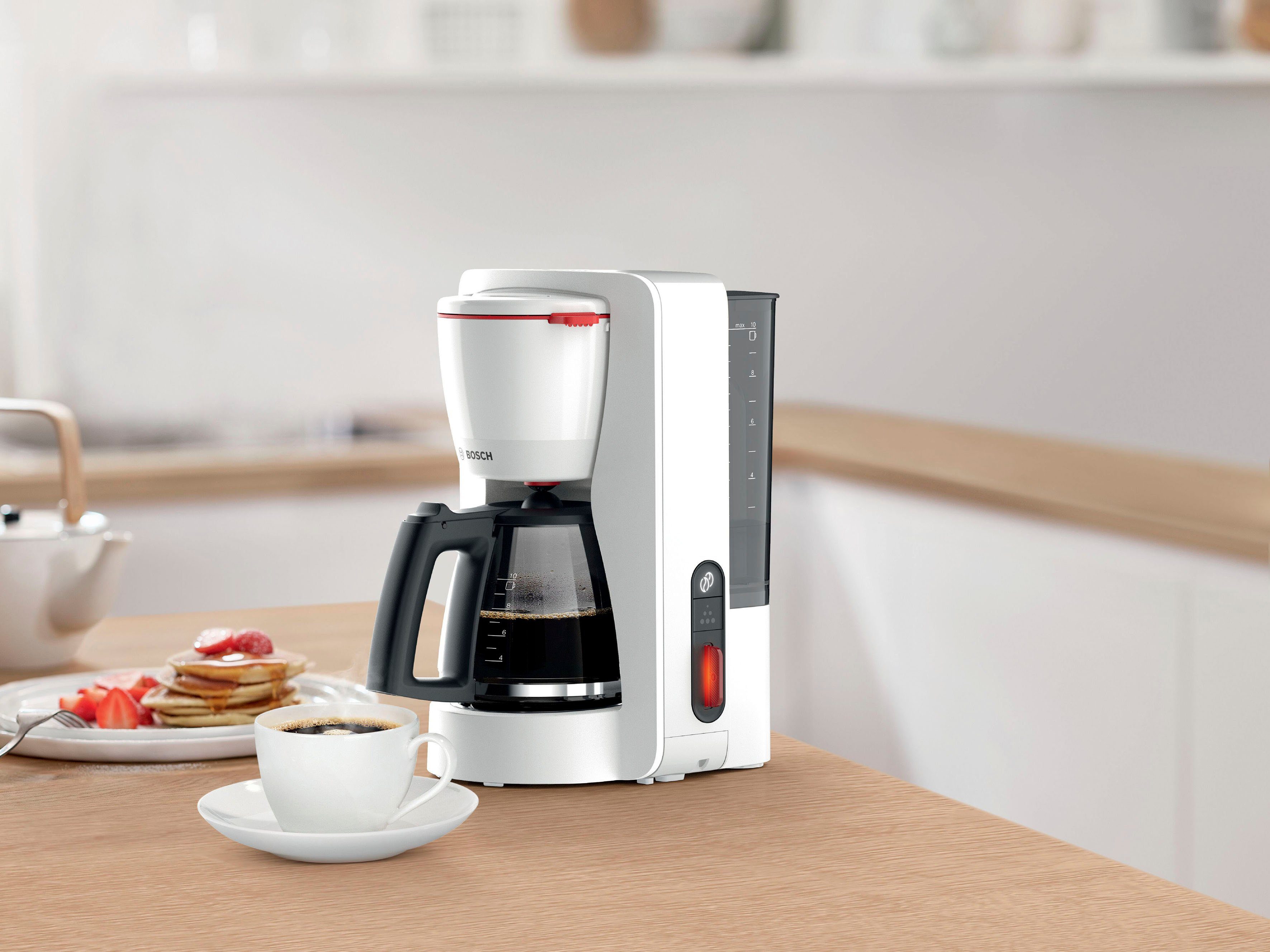 BOSCH Filterkoffieapparaat MyMoment TKA3M131, 1,25 l, 60min warmhoudfunctie, aroma intense, ontkalkingsprogramma, 1200 w