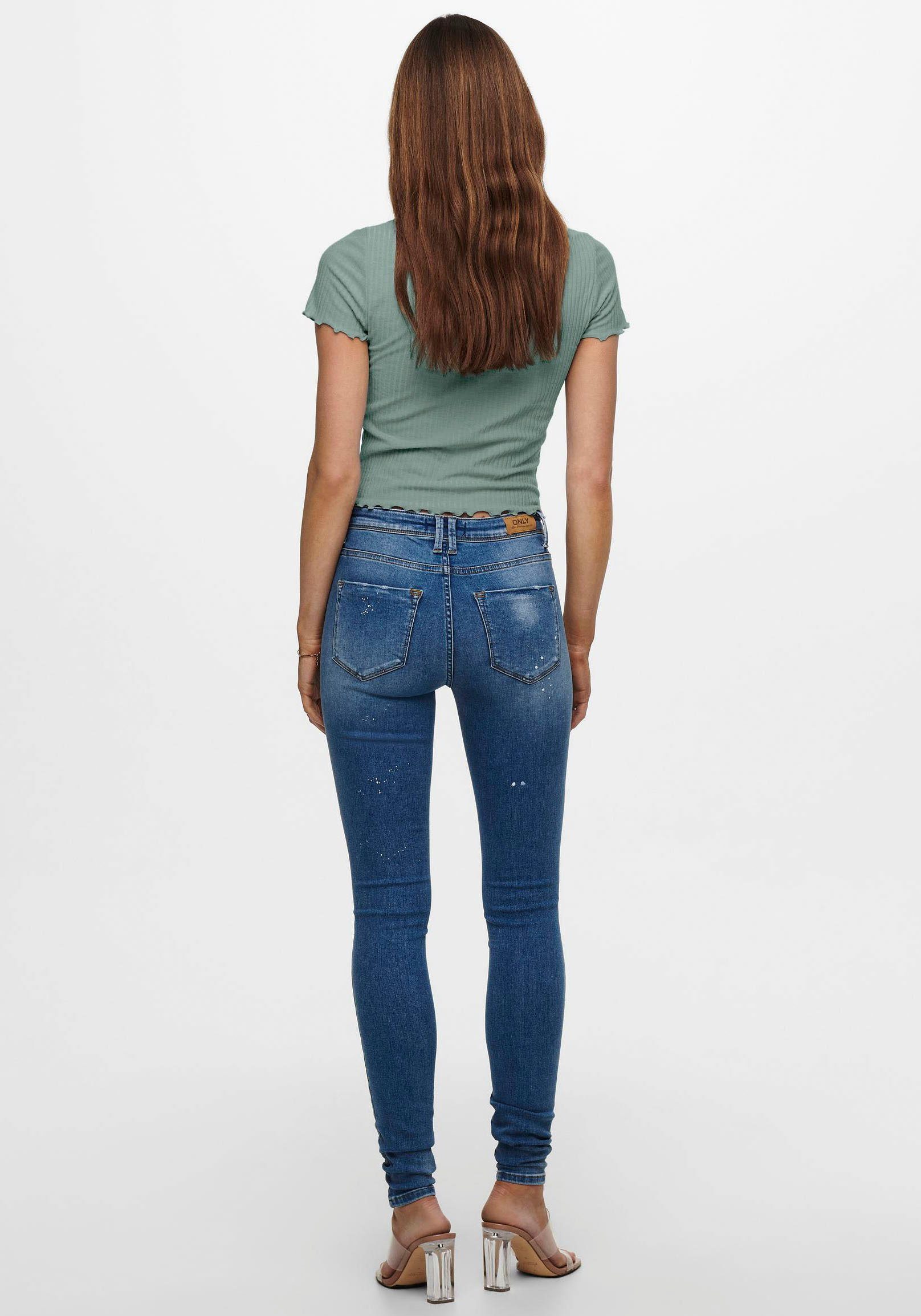 Only Shirt met ronde hals ONLEMMA S/S SHORT TOP NOOS JRS