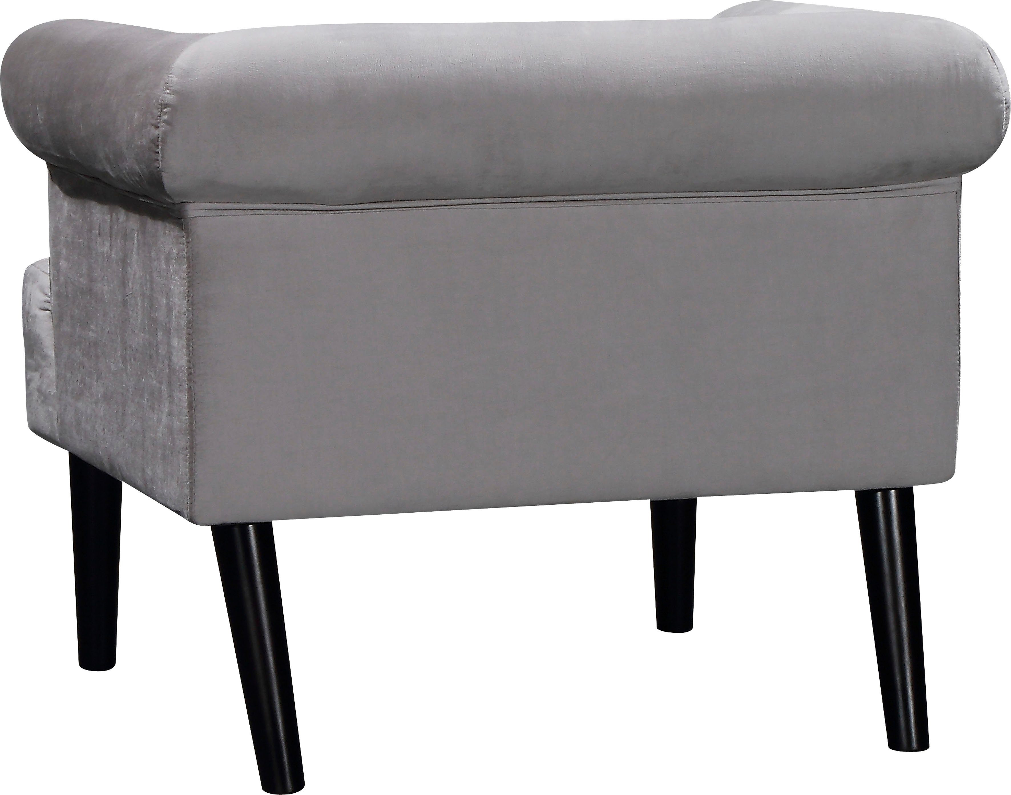 ATLANTIC home collection Fauteuil Charlie Loungestoel met golfvoet