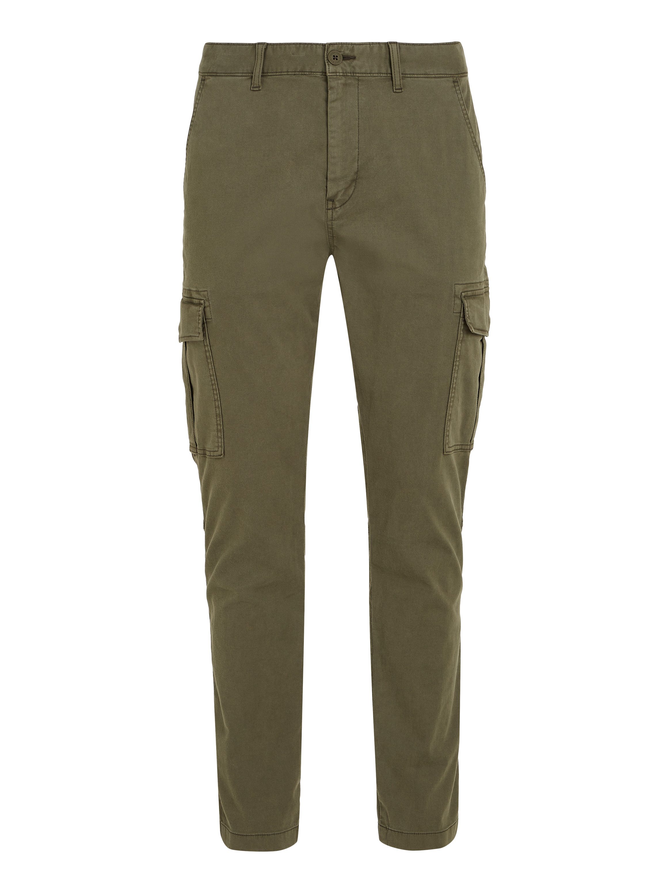 TOMMY JEANS Cargobroek TJM AUSTIN LIGHTWEIGHT CARGO met geborduurd merklogo boven de achterzak