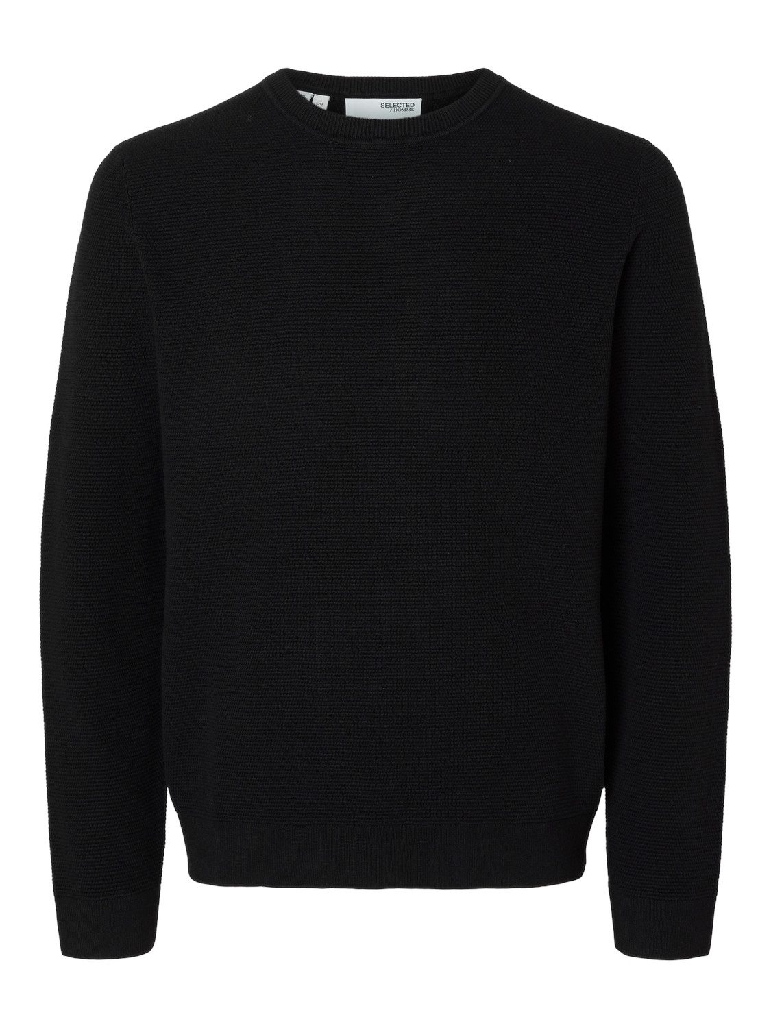 SELECTED HOMME Gebreide trui SLHROSS LS KNIT STRUCTURE CREW NECK NOOS