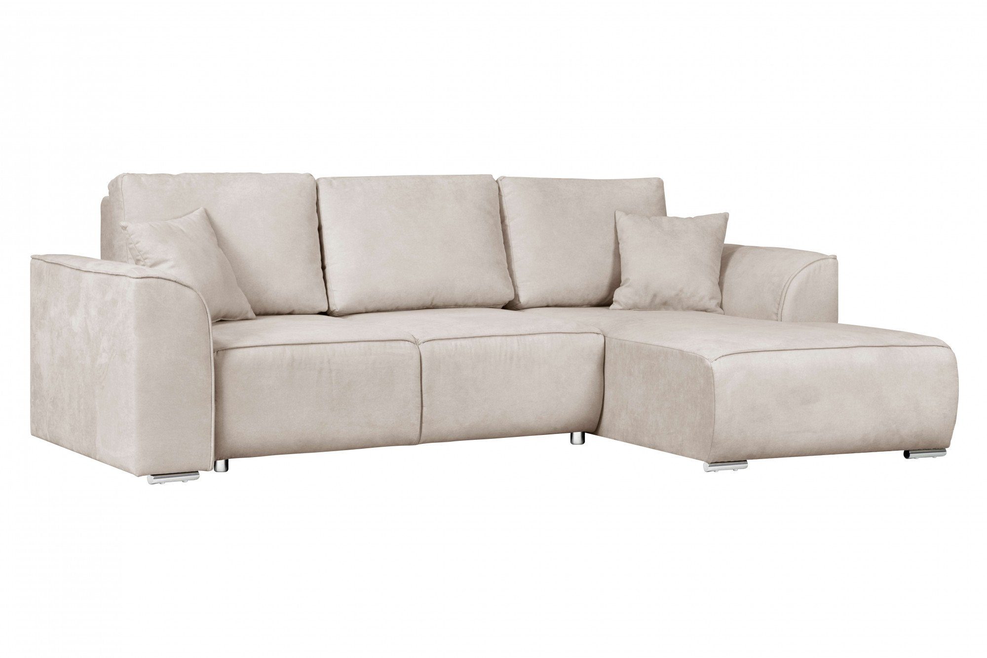 INOSIGN Hoekbank BEATRICE optionele slaapbank met bedlade, B/D/H: 265/170/86 cm