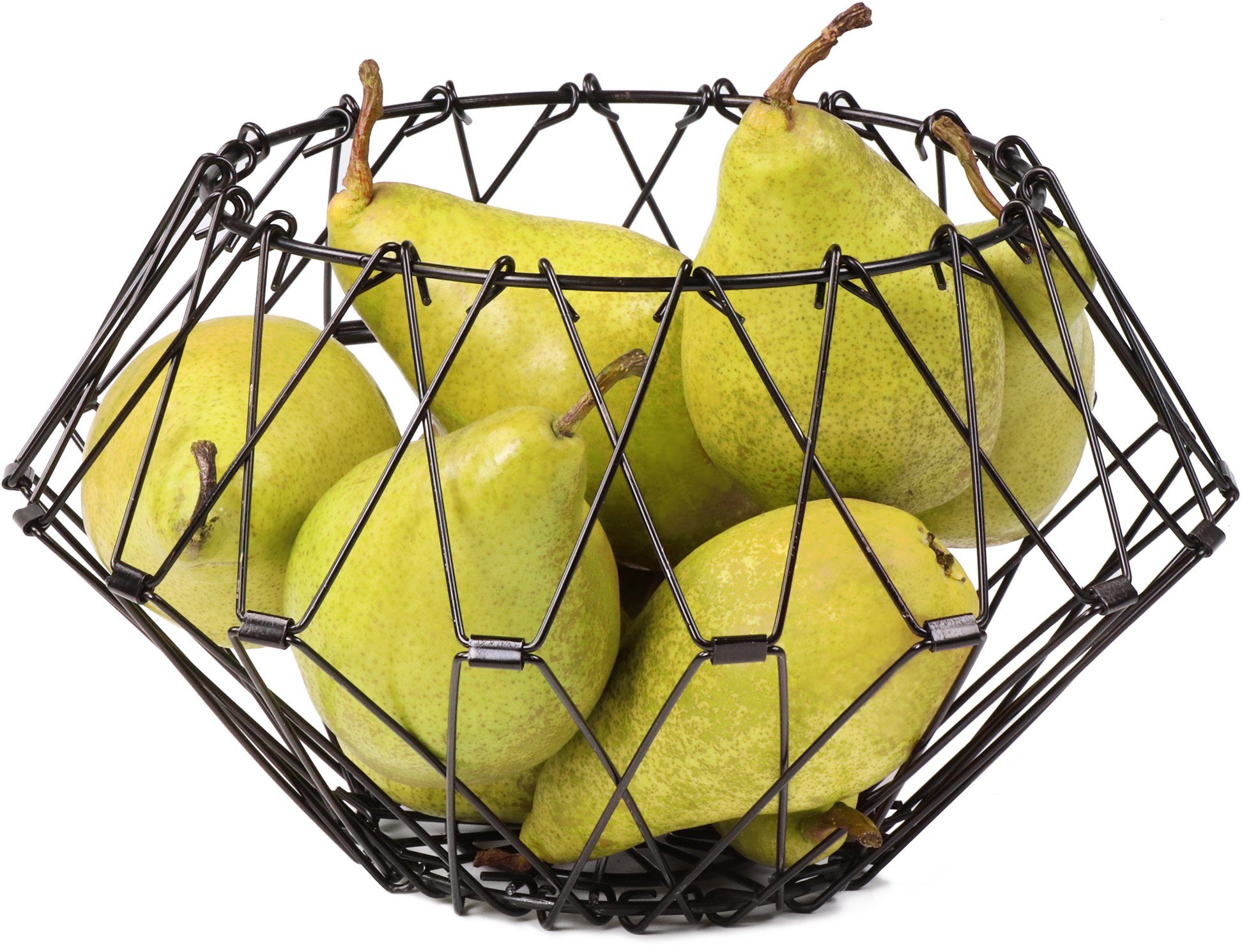STONELINE Fruitschaal Flexi mand schaaltjes maat 31 cm zwart