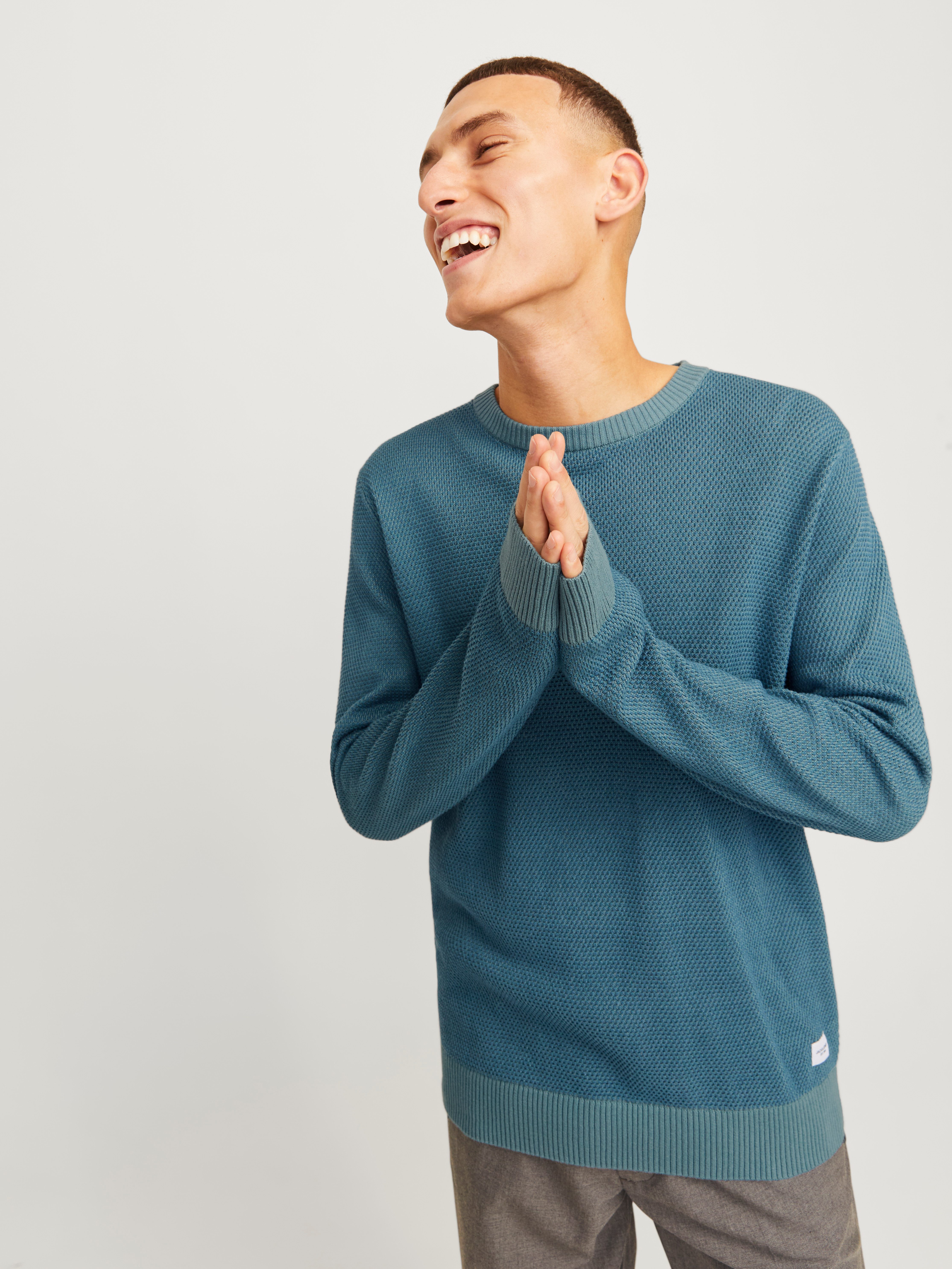 Jack & Jones Trui met ronde hals JJEGLOBE KNIT CREW NECK NOOS