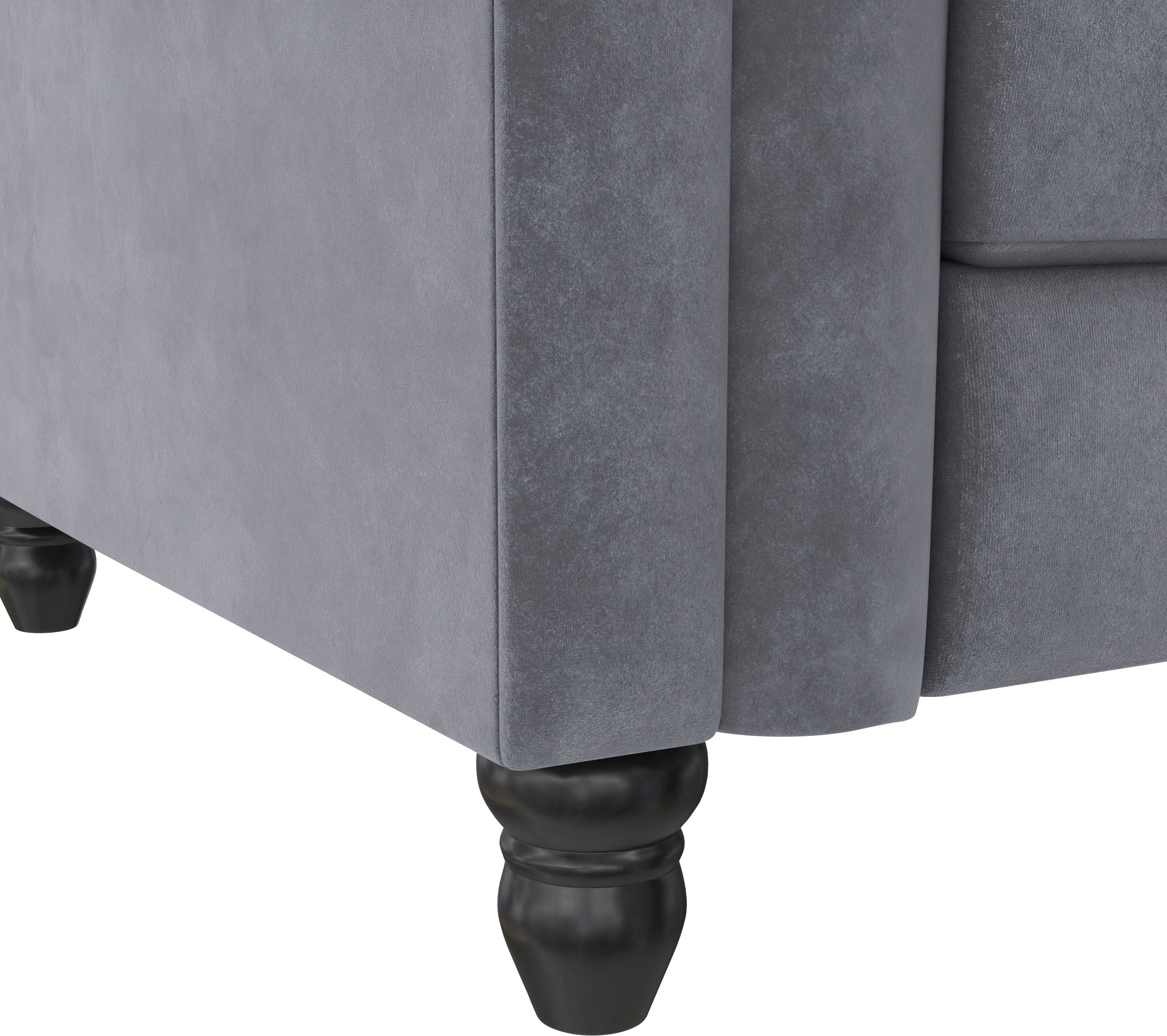 Dorel Home Hoekbank Felix, L-model, 241 cm (ligoppervlak108x195 cm), récamier verwisselbaar,