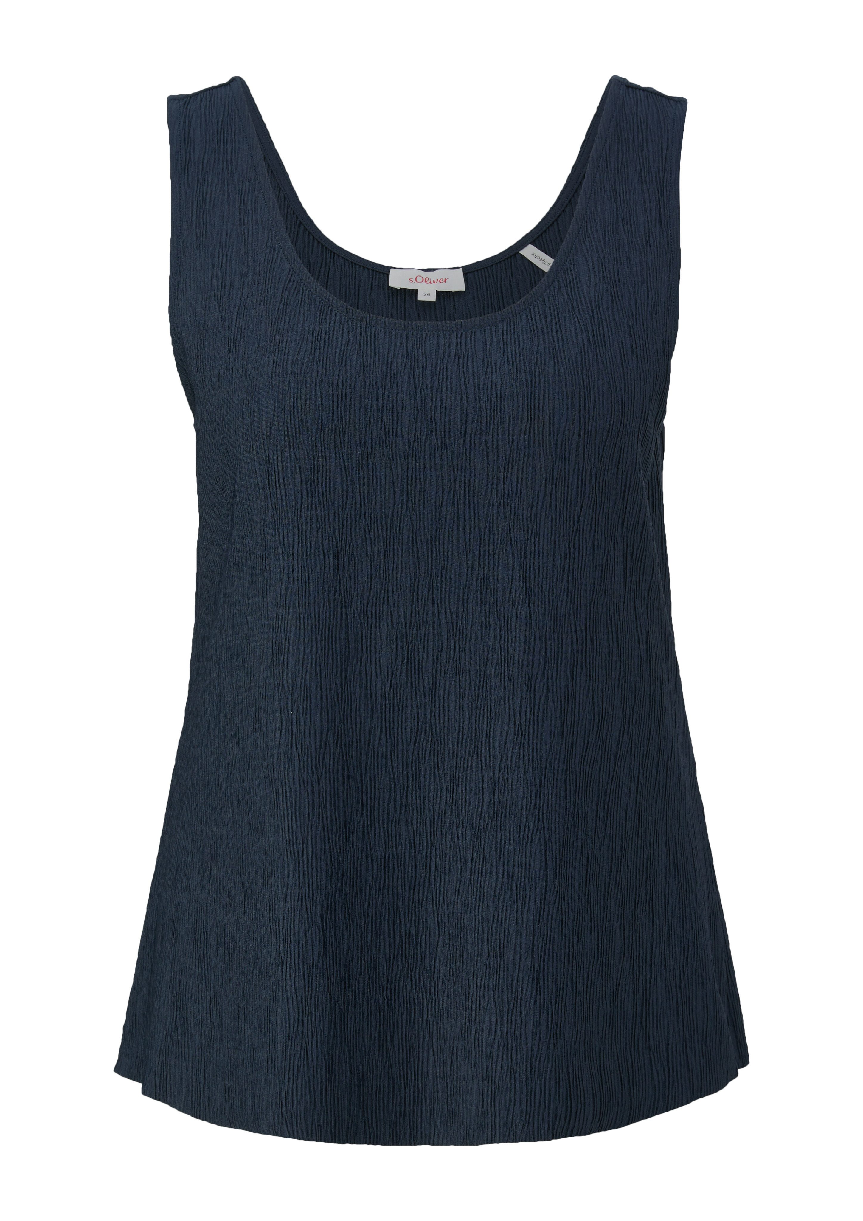 s.Oliver Shirttop met open zoom