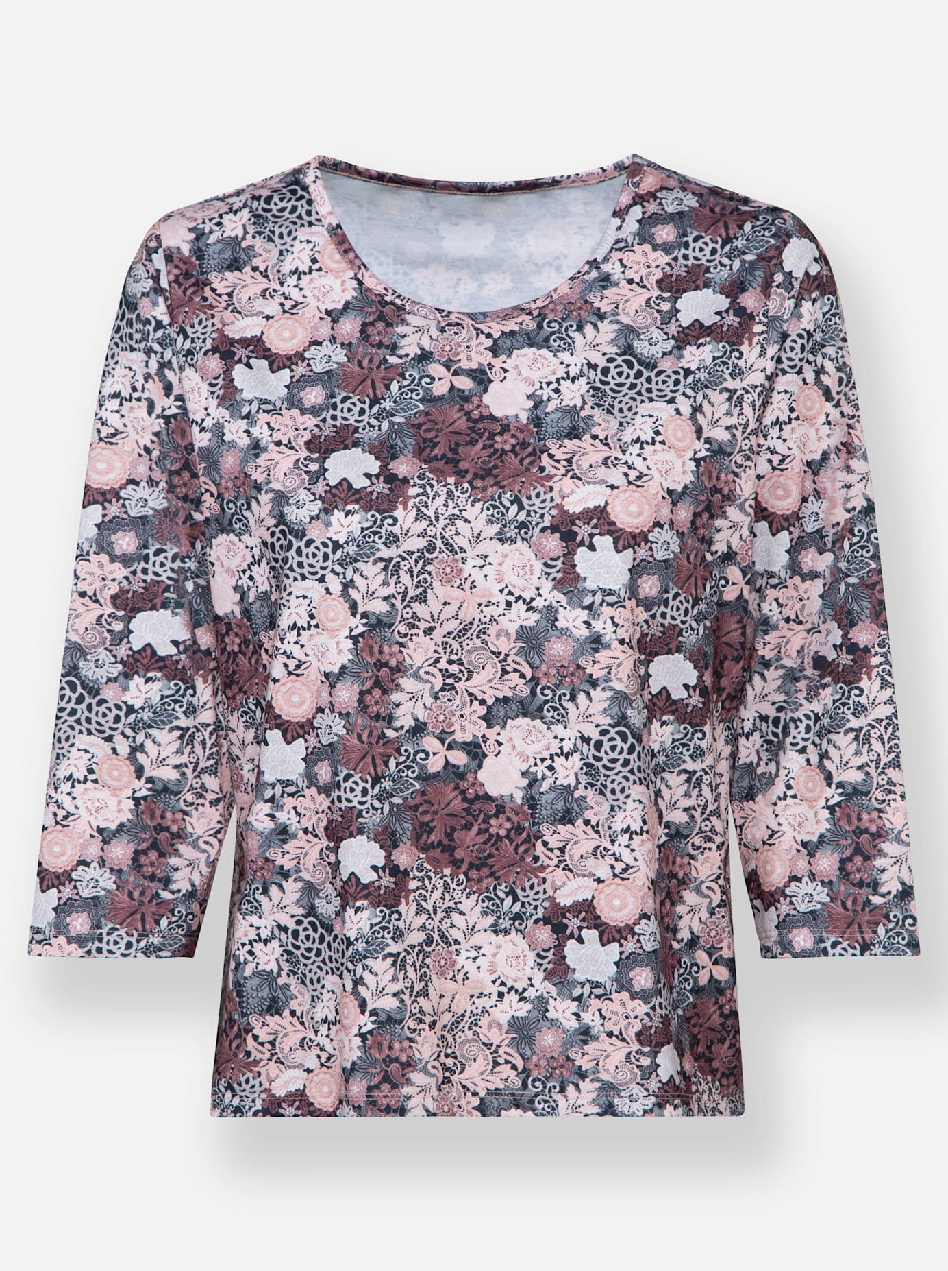 Classic Shirt met 3/4-mouwen Shirt (1-delig)