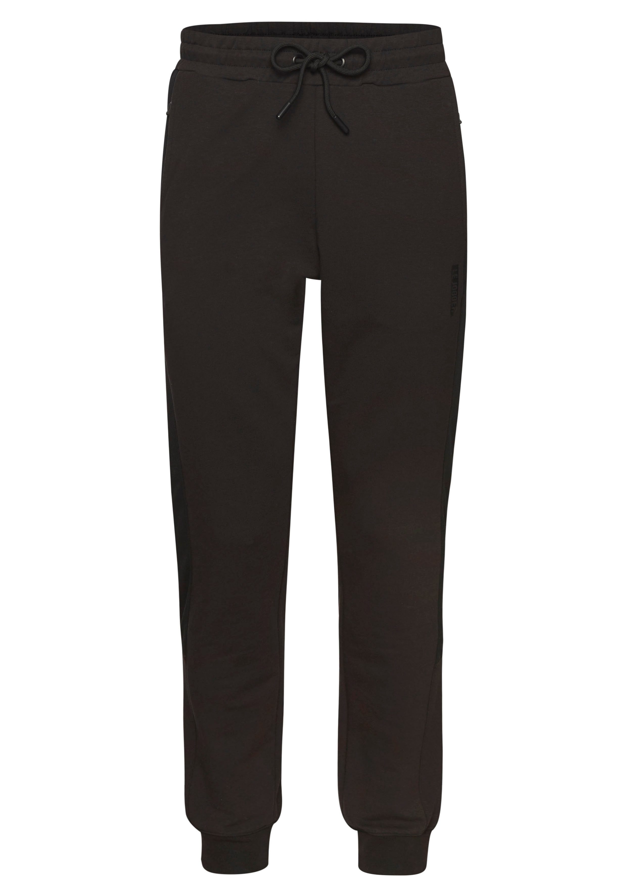 le jogger® Sweatpants met gekleurde inzet en ritszakken