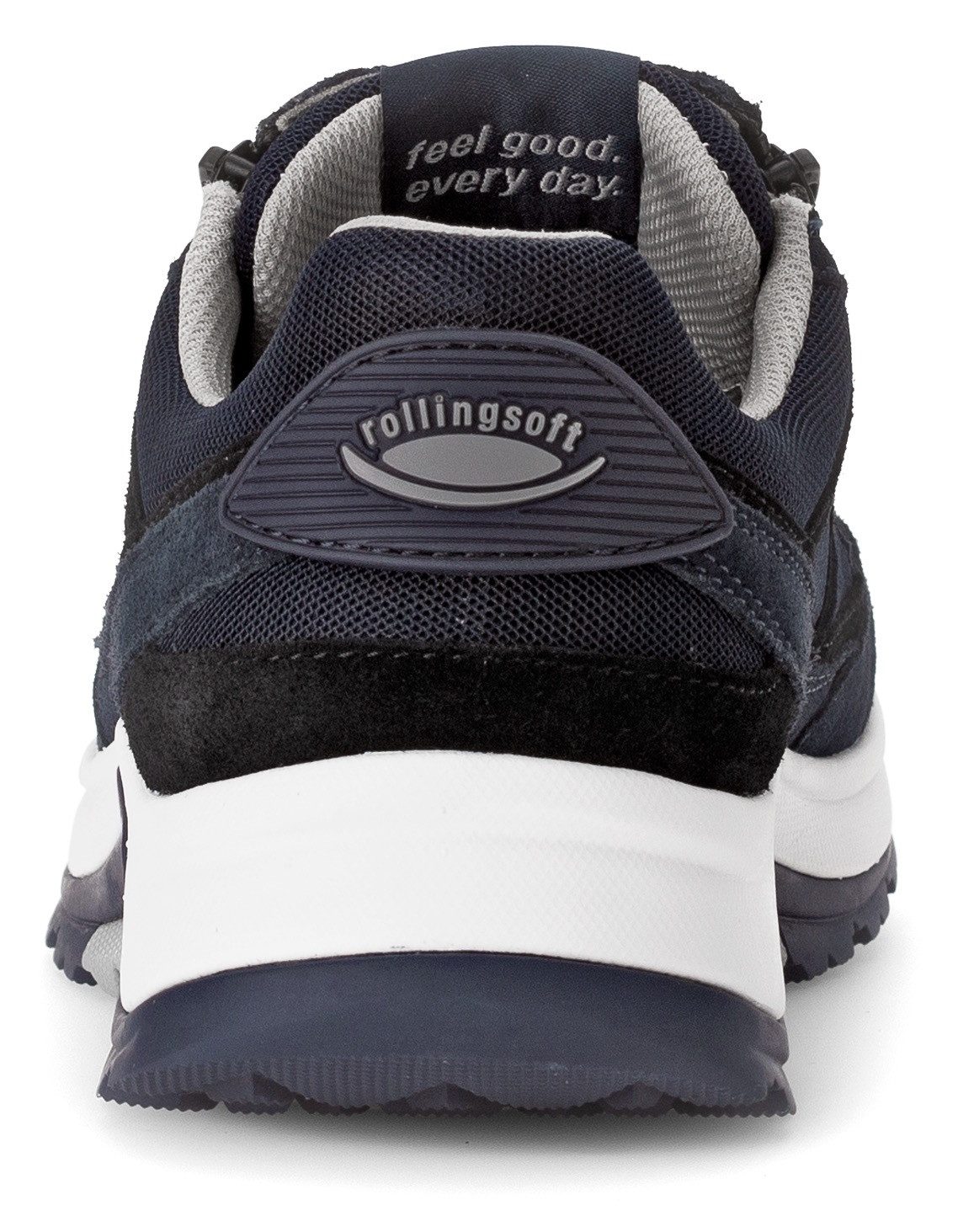 Gabor Rollingsoft Sneakers met sleehak , veterschoen, lage schoen, vrijetijdsschoen, buitenrits, g-breedte
