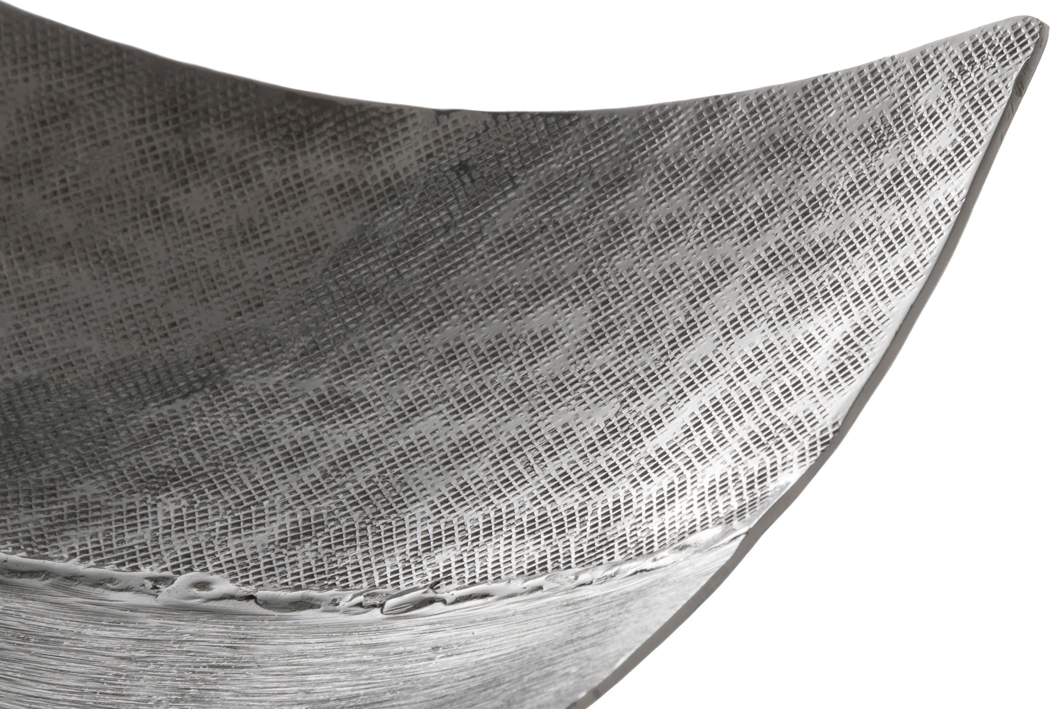 Myflair Möbel & Accessoires Decoratieve schaal Schaal, zilverkleur, van metaal, hoekig, modern design, woonkamer