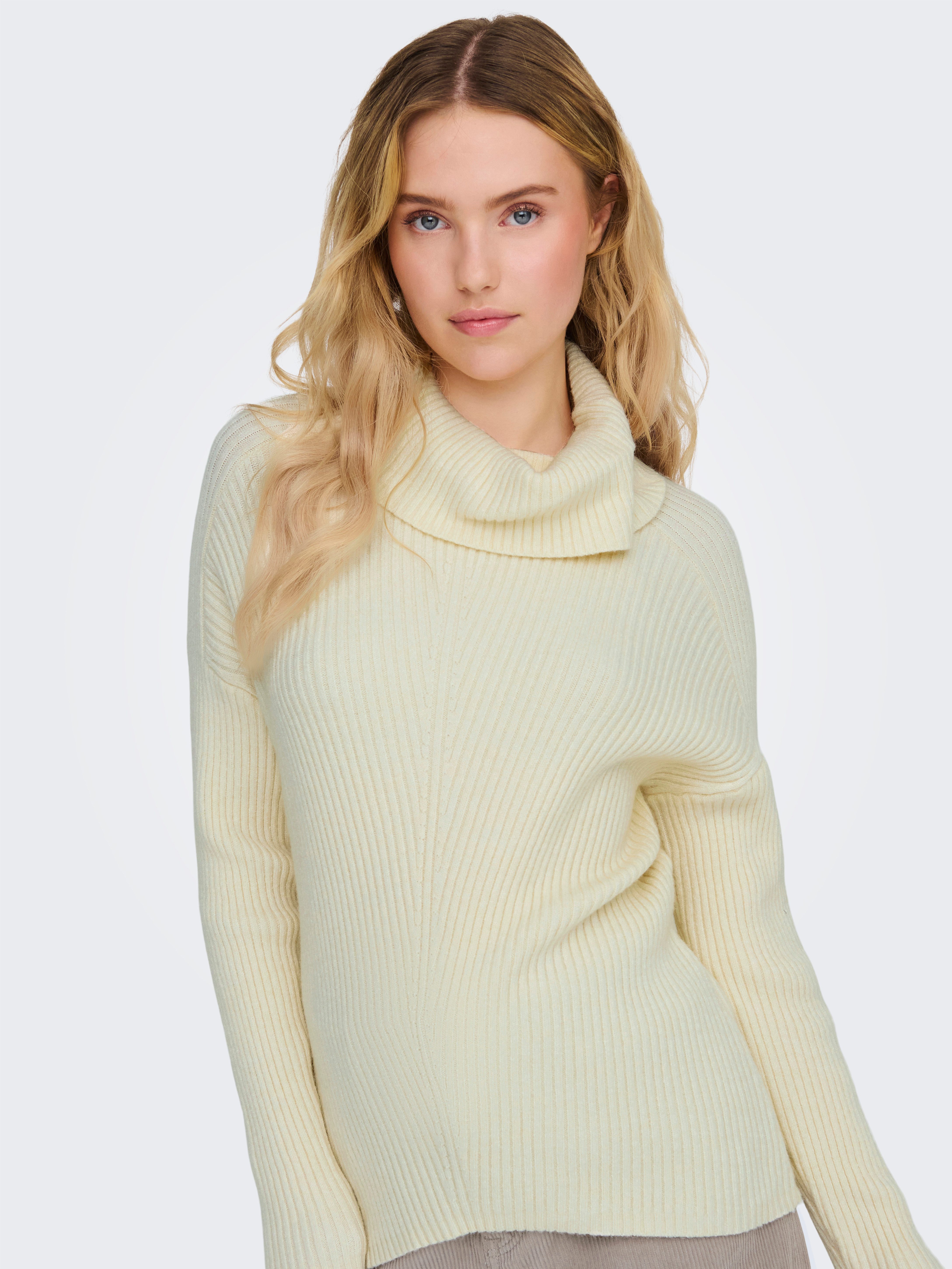 Only Coltrui ONLKATIA LS SADDLE ROLL NECK CC KNT