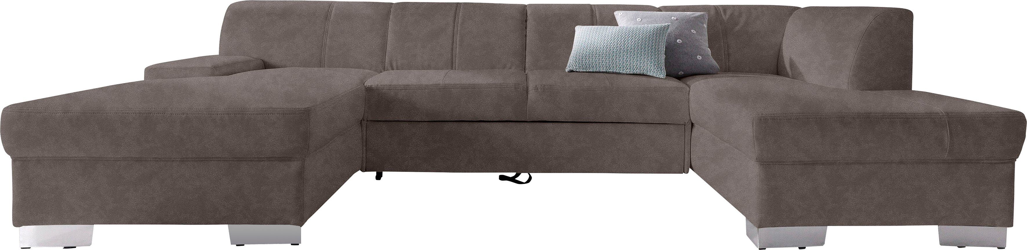 DOMO collection Zithoek Star, zeitlose Formensprache, elegante Optik, viel Platz, U-Form optioneel met slaapfunctie