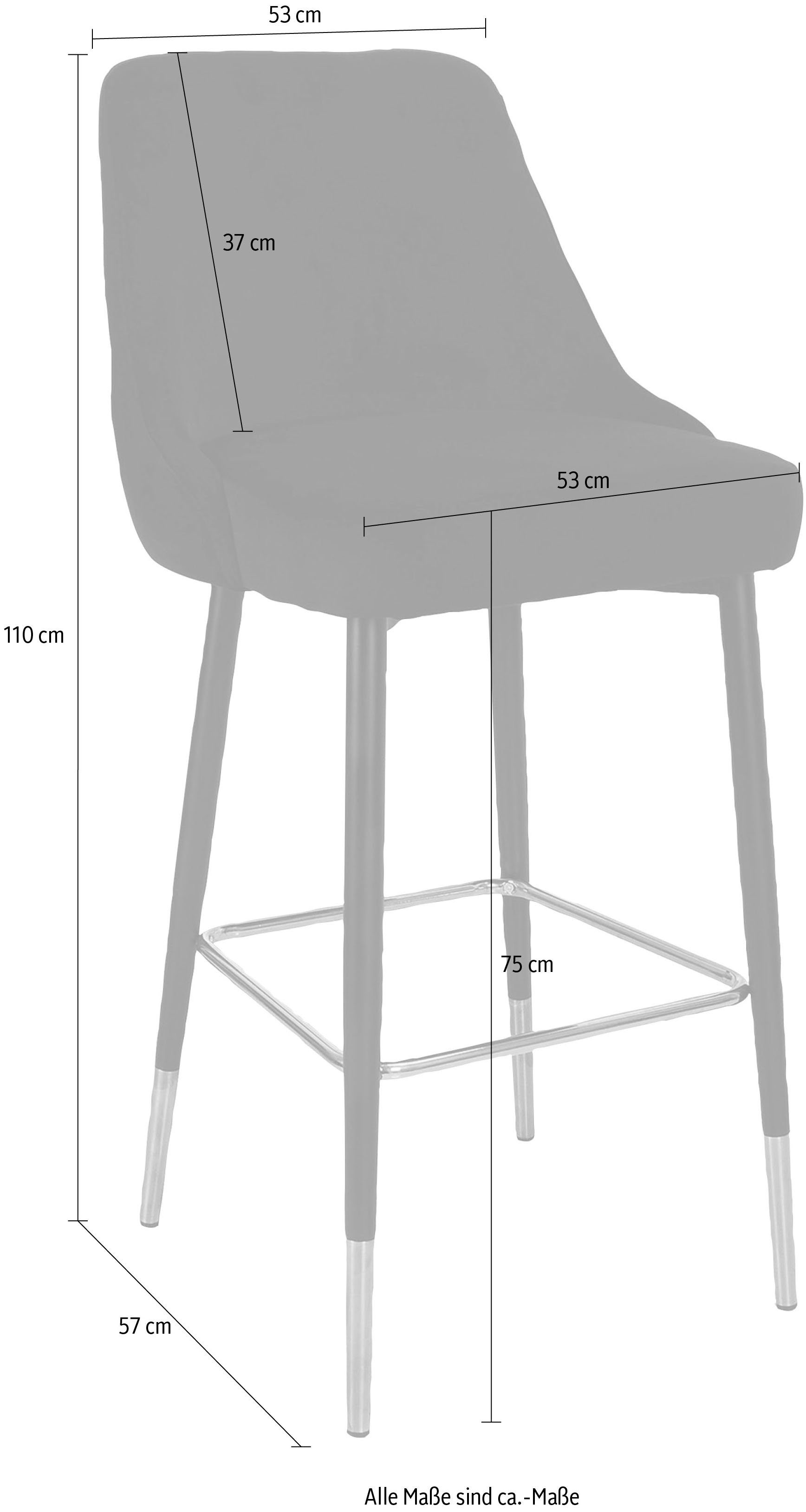 Kayoom Kinderstoel Barkruk Mojo, gestikte rugleuning modern, elegant, onopvallende moderne kleurkeuze (1 stuk)
