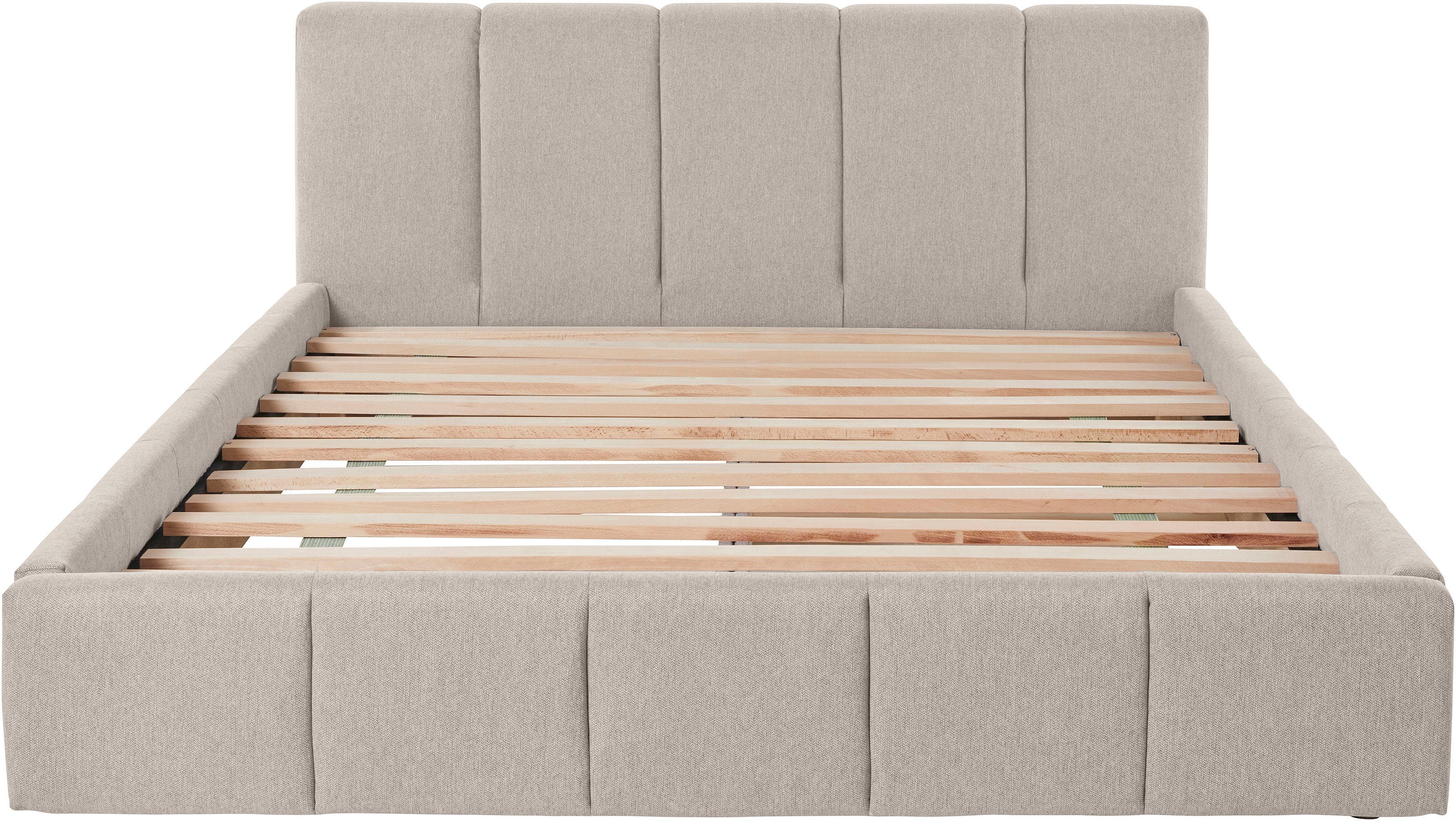 LeGer Home by Lena Gercke Gestoffeerd bed Maileen in 5 breedten en 3 kleuren, incl. rolbodem